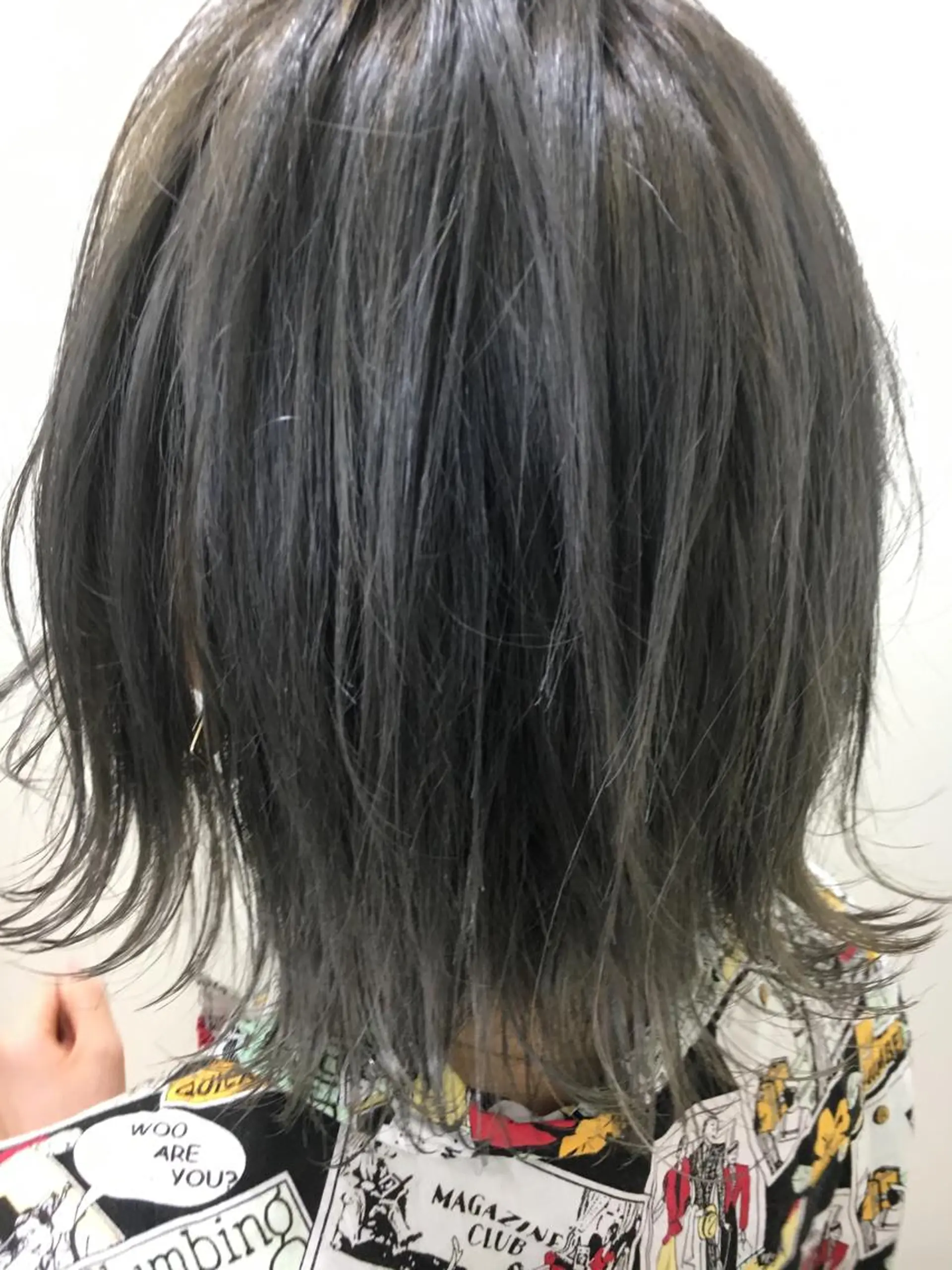 ミディアム ヘアカラー 永井 大希のヘアスタイル