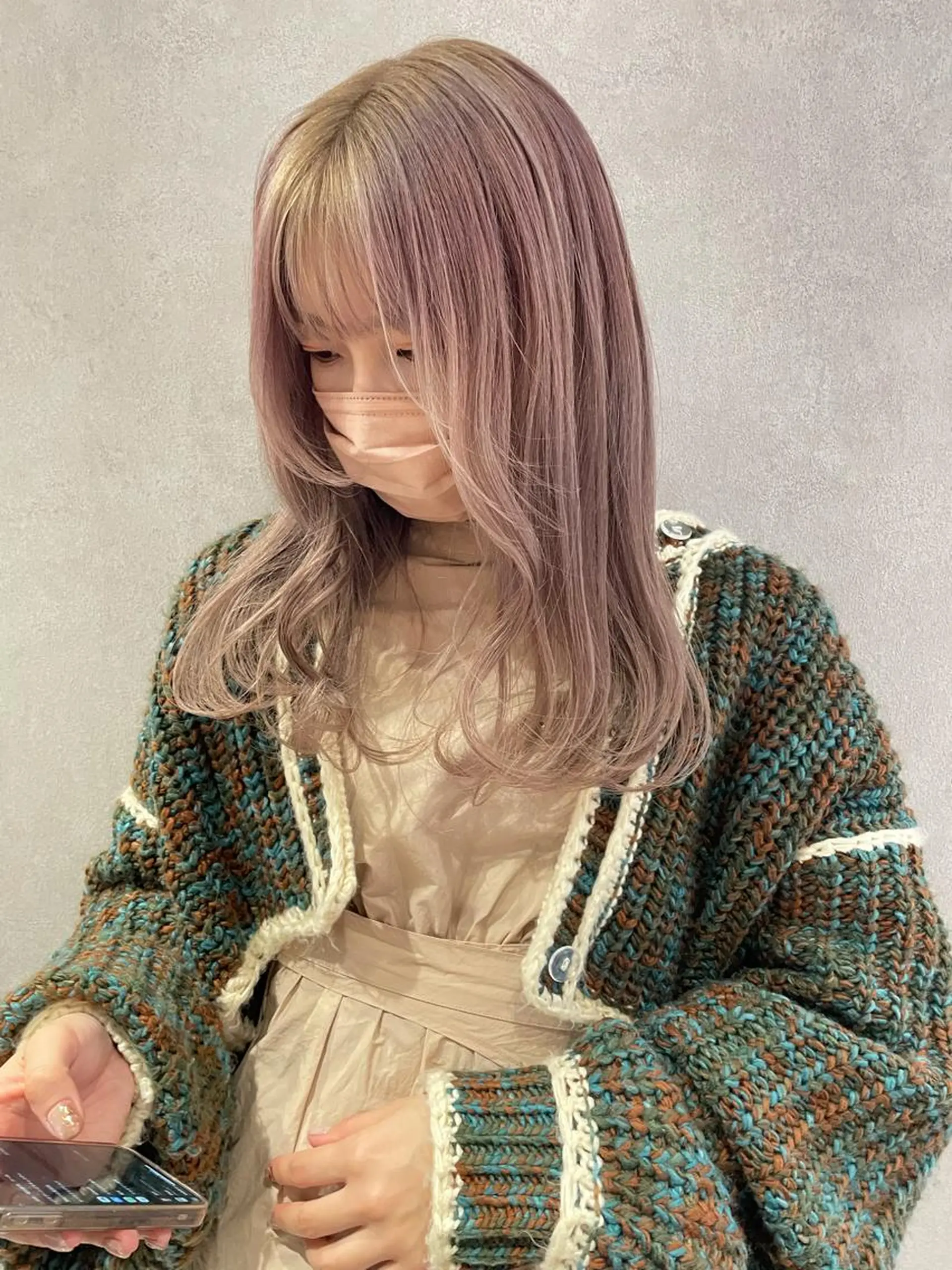 ロング カラー カット ヘアカラー トリートメント miyu /大阪美容室のヘアスタイル