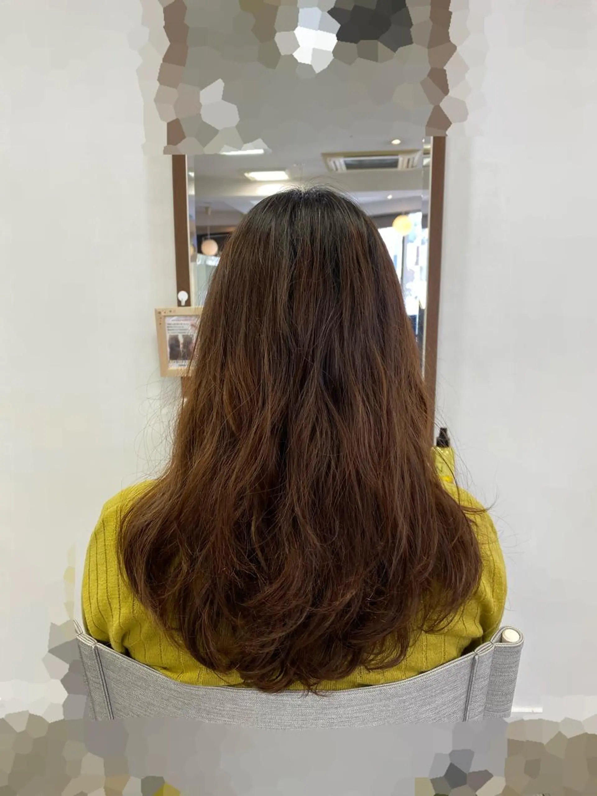 ロング パーマ レイヤーカット ローレイヤー デジタルパーマ Aloa登戸所属・武田 学のヘアスタイル