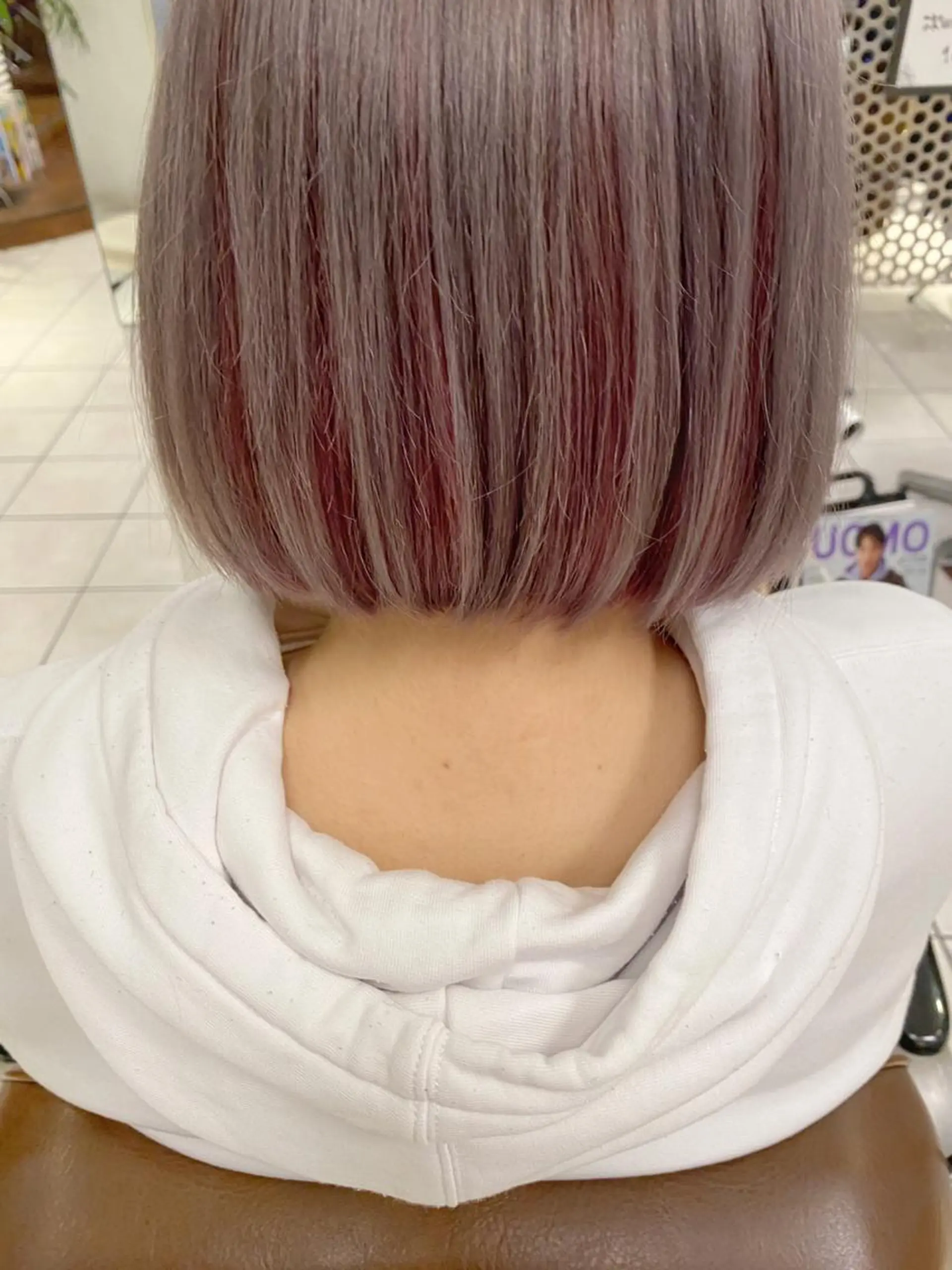 ショート ボブ ヘアカラー force hair所属・🫧富田 苑実🫧のヘアスタイル