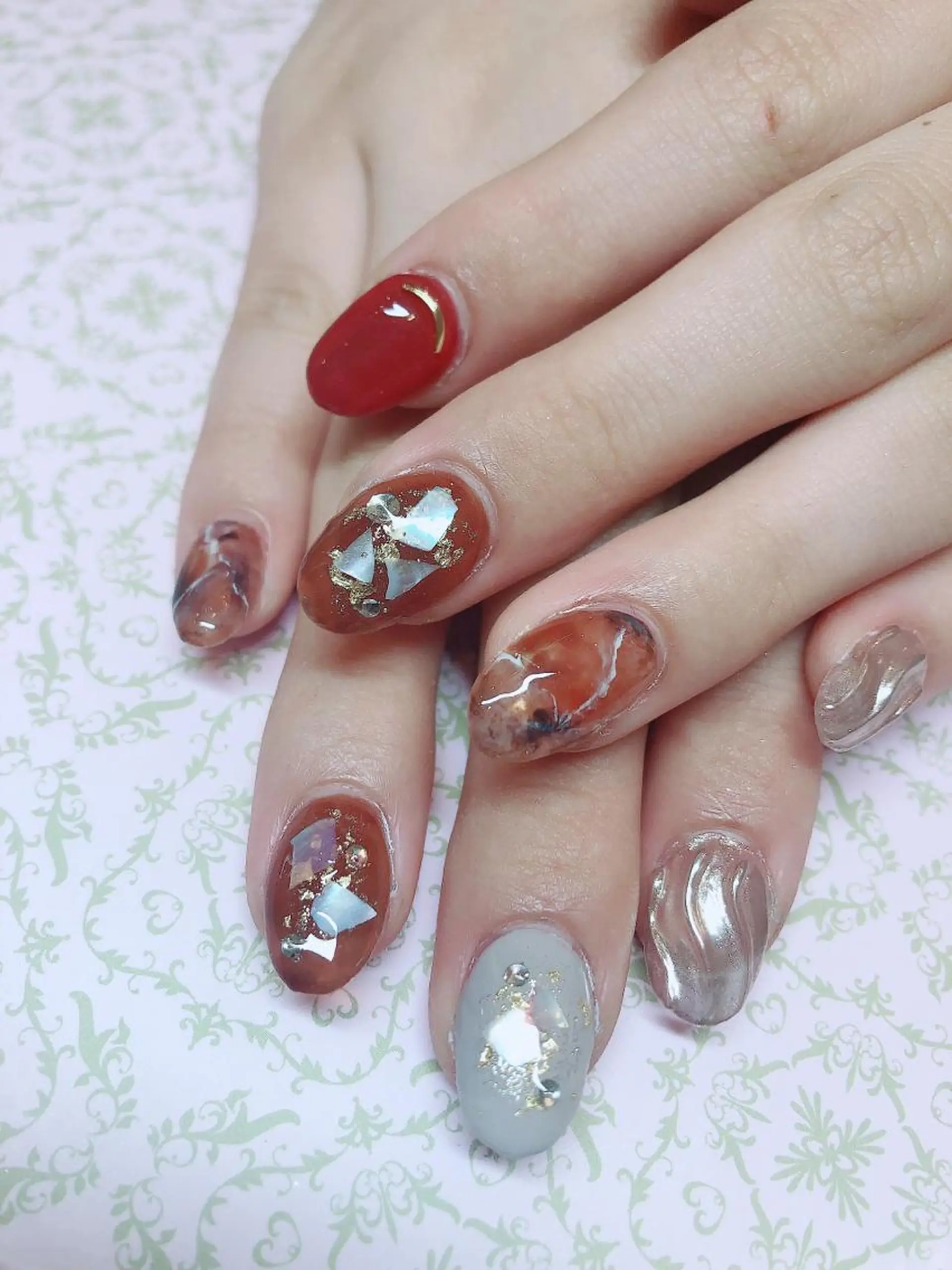 ネイル ニュアンスネイル ハンドネイル Piacere所属・Piacere 絵美のネイルデザイン