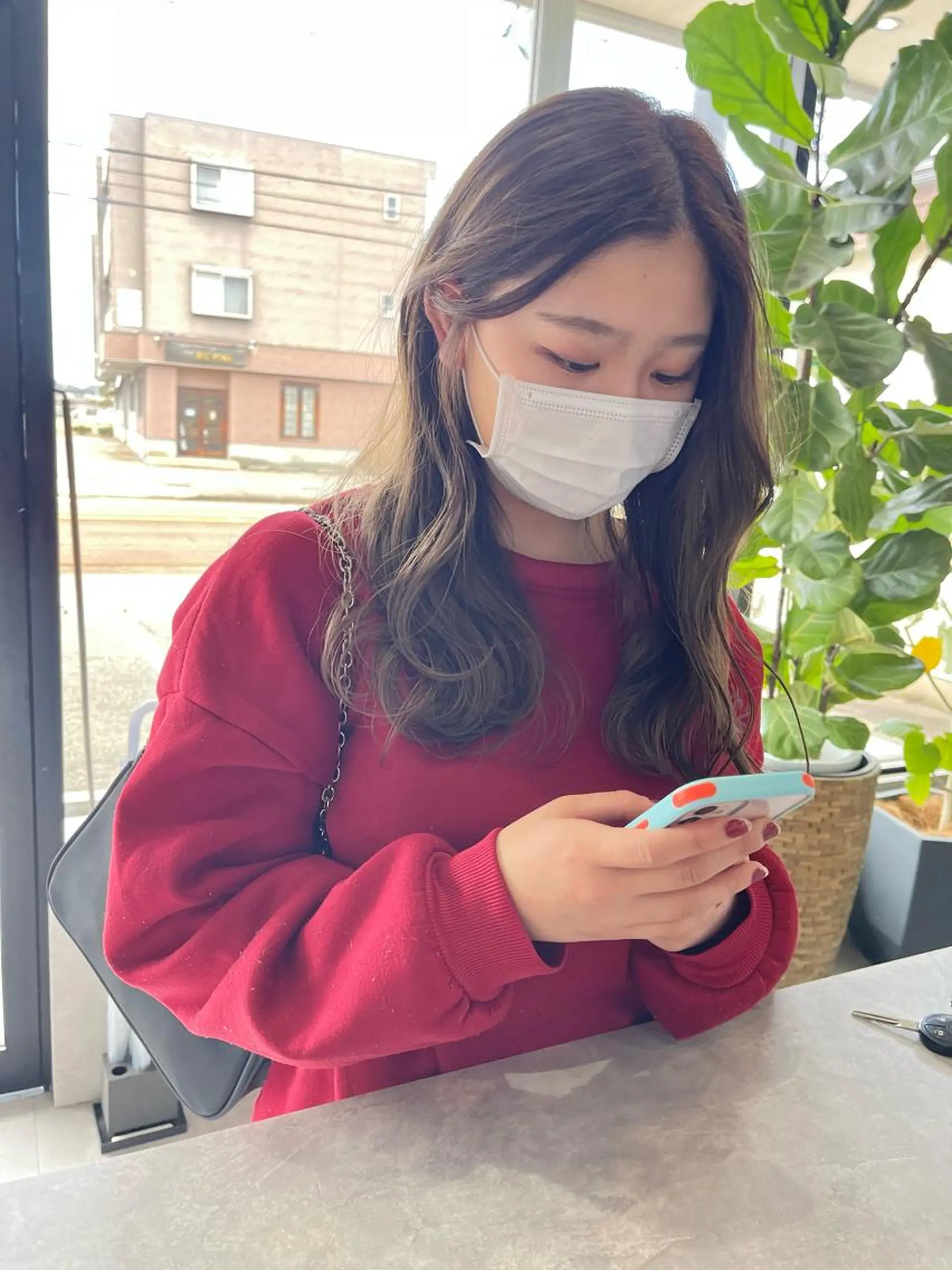 セミロング カラー カット ヘアカラー トリートメント mood tatemachiのヘアスタイル