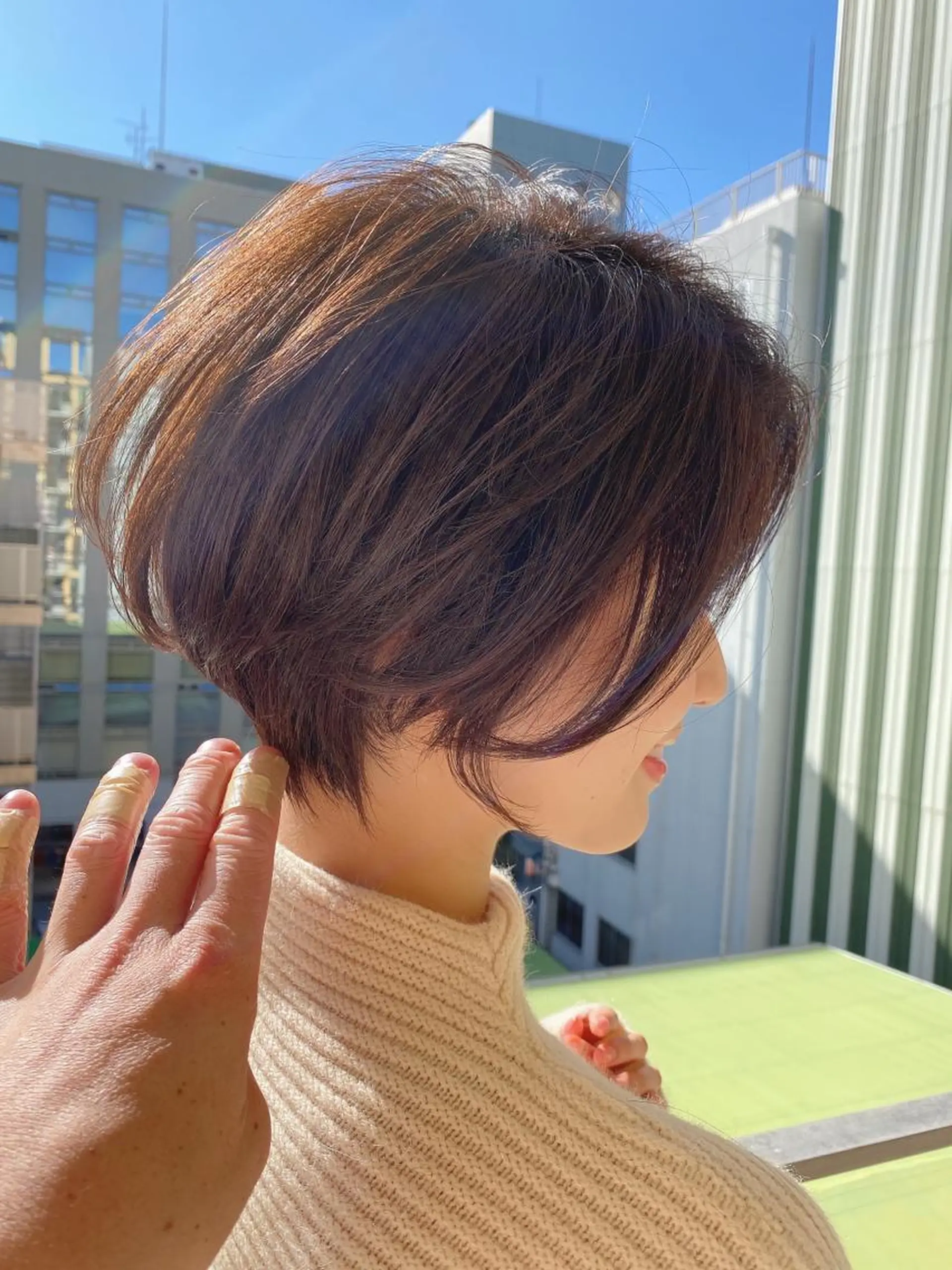 ショート カット ヘアカラー トリートメント lond strada所属・🌟モテ髪ショート 🌟店長　津賀涼のヘアスタイル