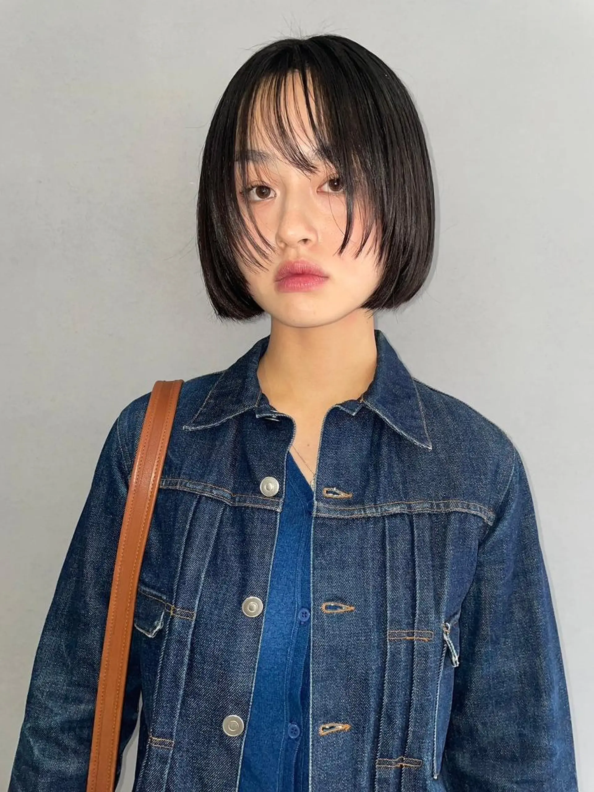 ミディアム パーマ カラー ショートボブ ミディアムパーマ アディクシーカラー ブリーチ ケアブリーチ CEINE OURのヘアスタイル