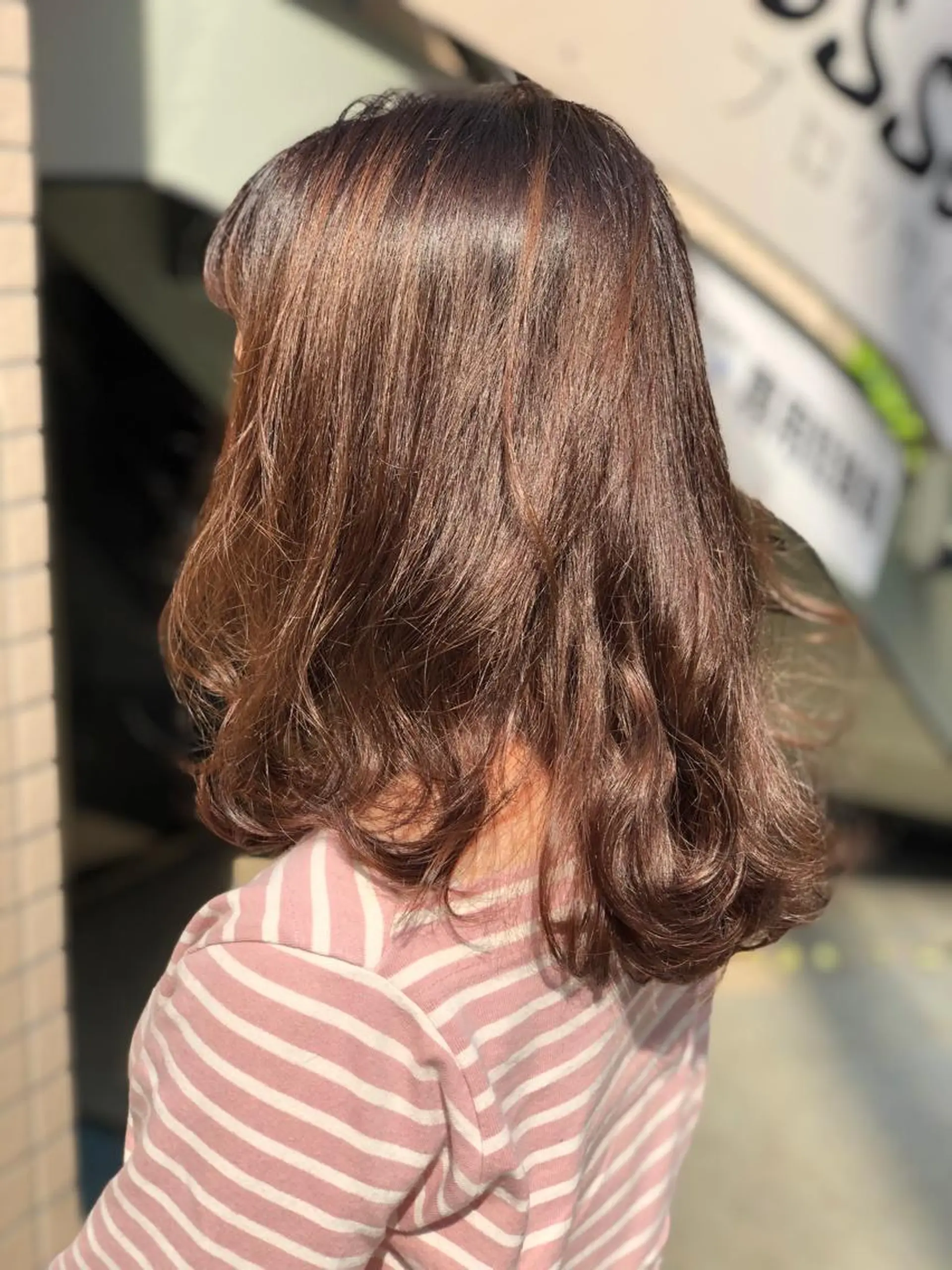 ミディアム 顔周りカット レイヤーカット 阿部 美咲のヘアスタイル