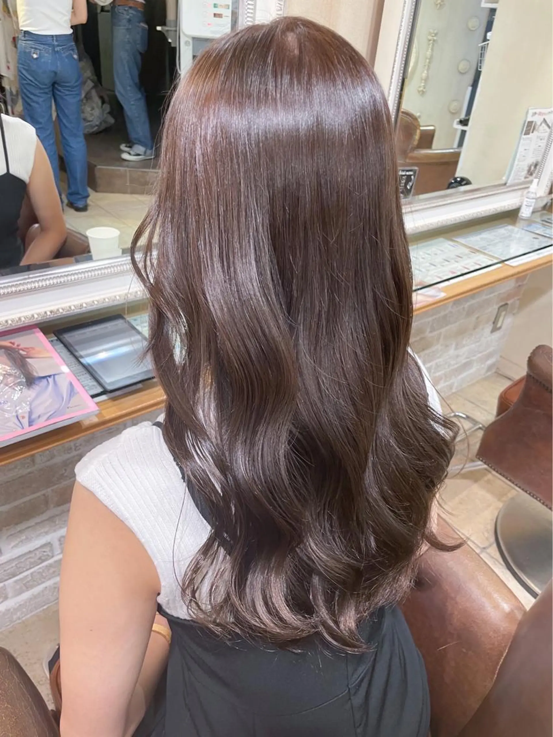 ロング カラー ベージュカラー ショート/ 木村詩織のヘアスタイル