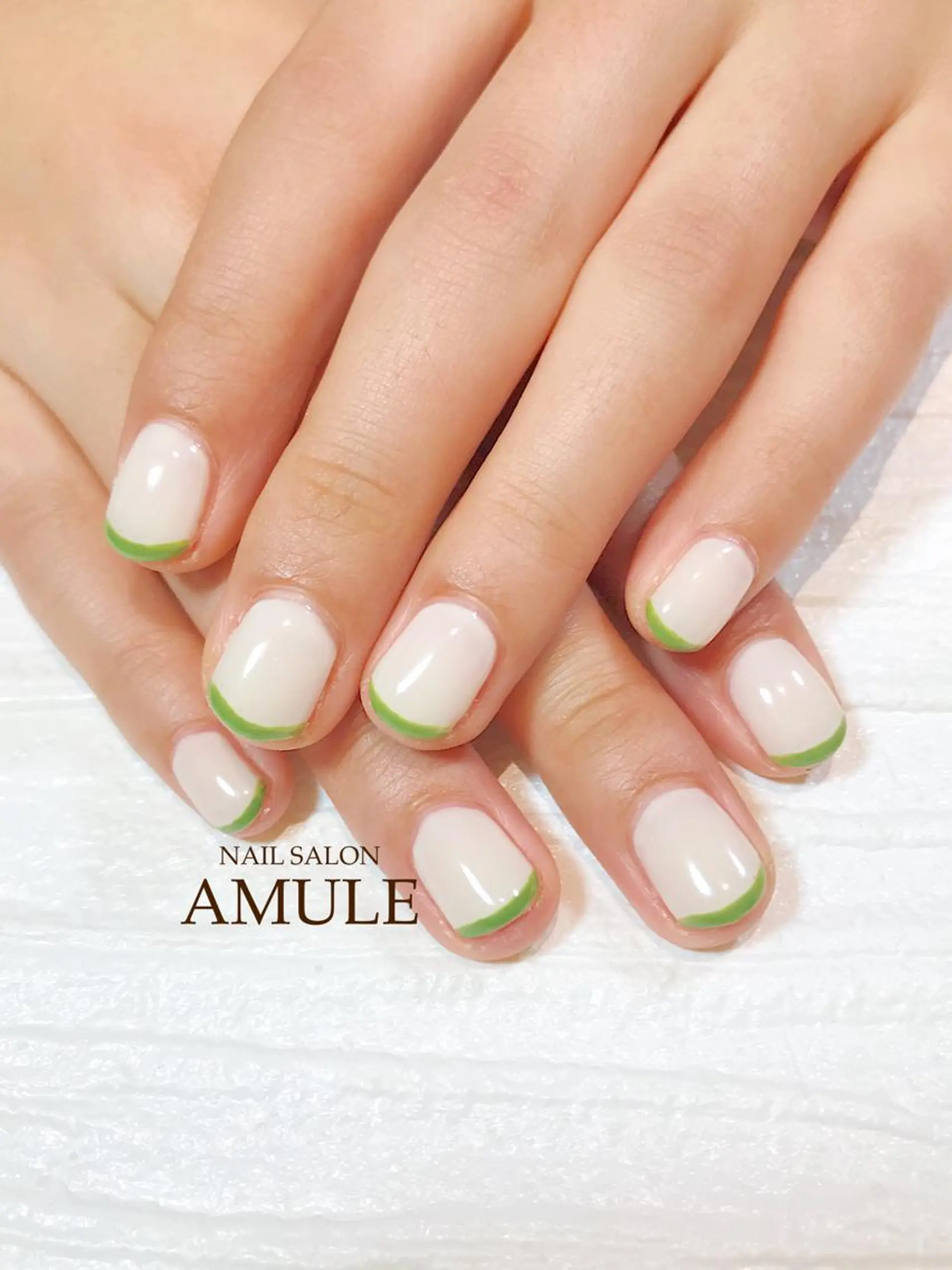 ネイル フレンチネイル ワンカラーネイル ハンドネイル NAILSALON AMULEのネイルデザイン
