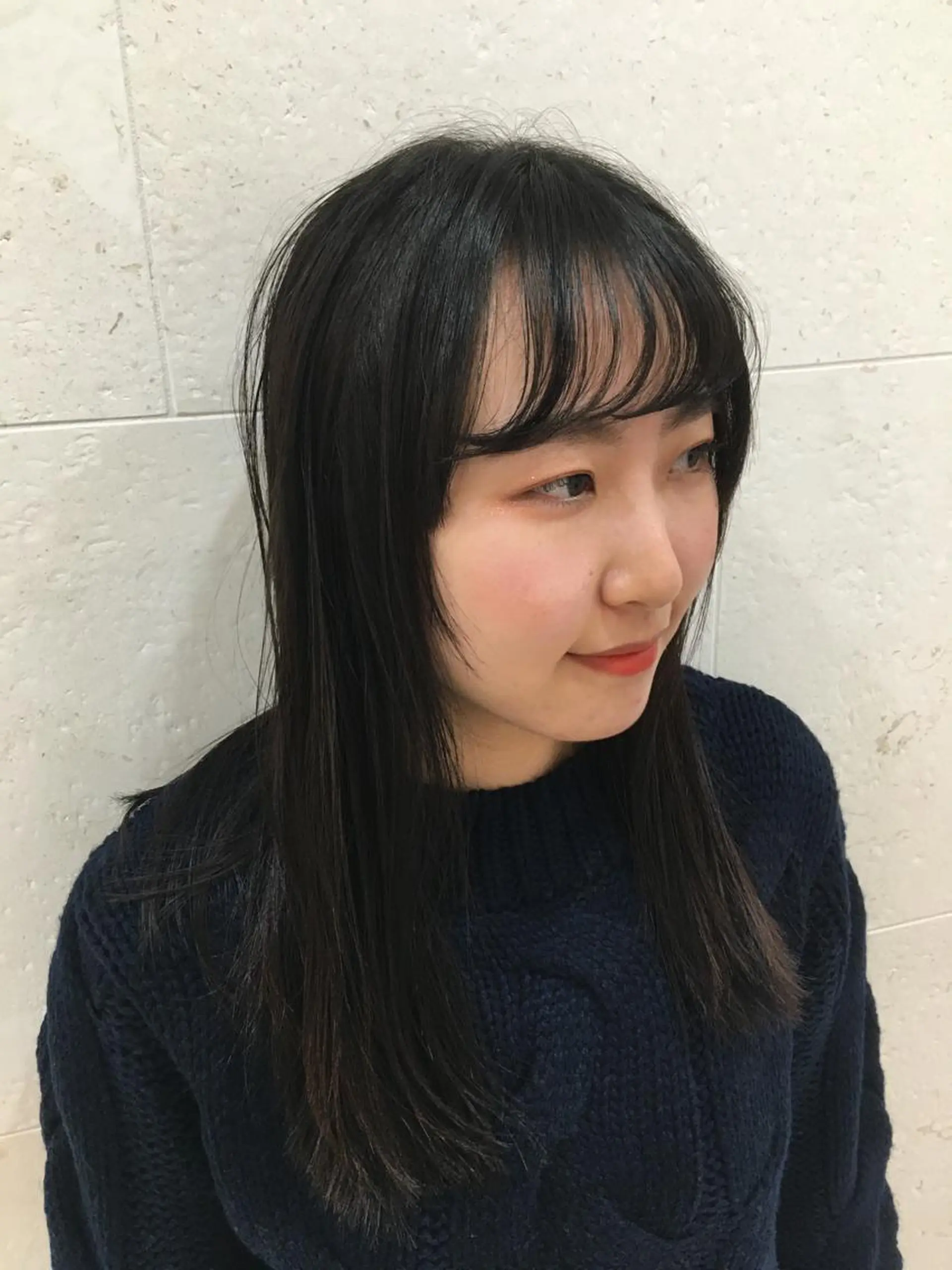 ロング シースルーバング 斉藤 貴也のヘアスタイル