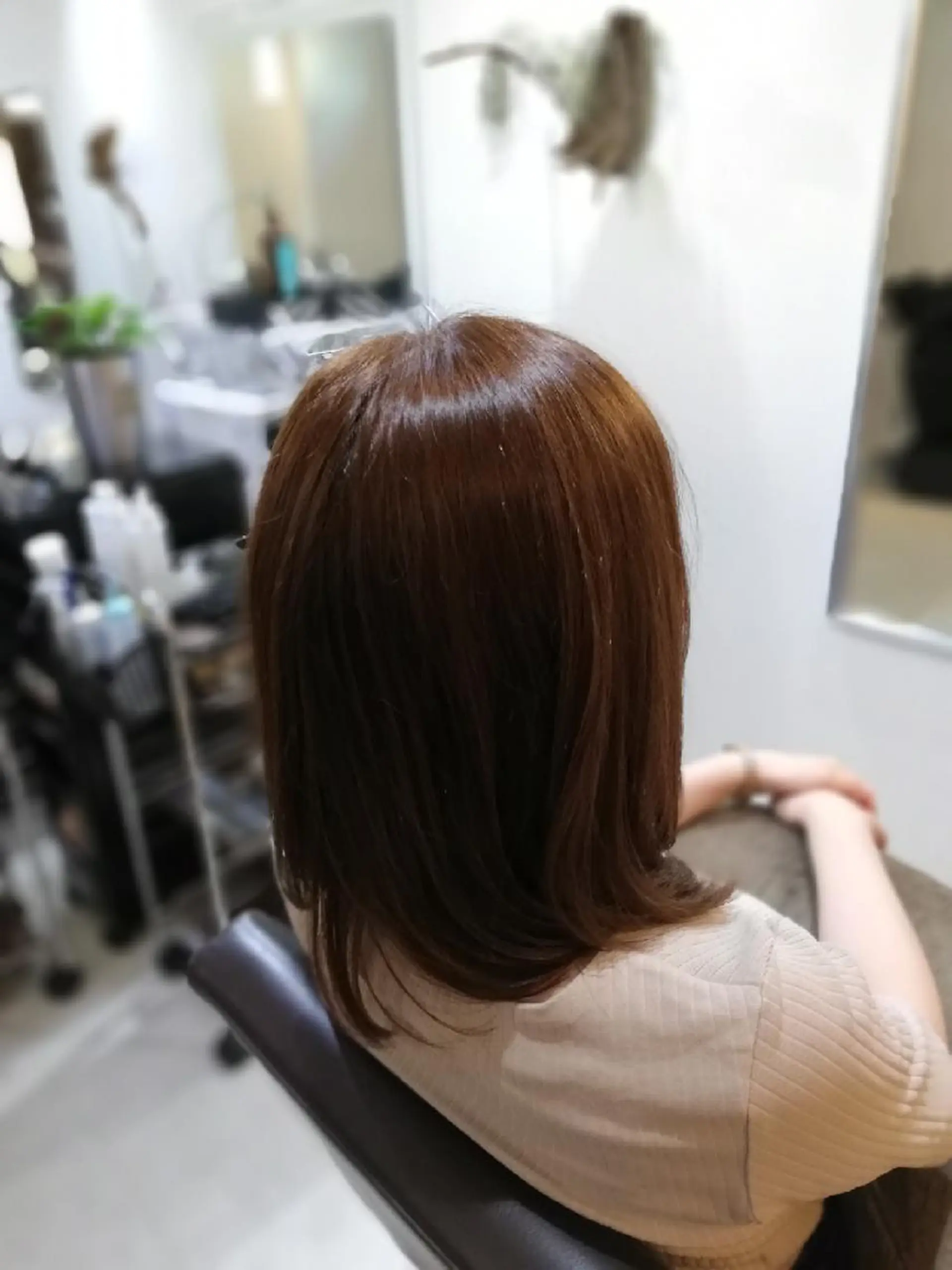 セミロング カラー 北林 弘展のヘアスタイル