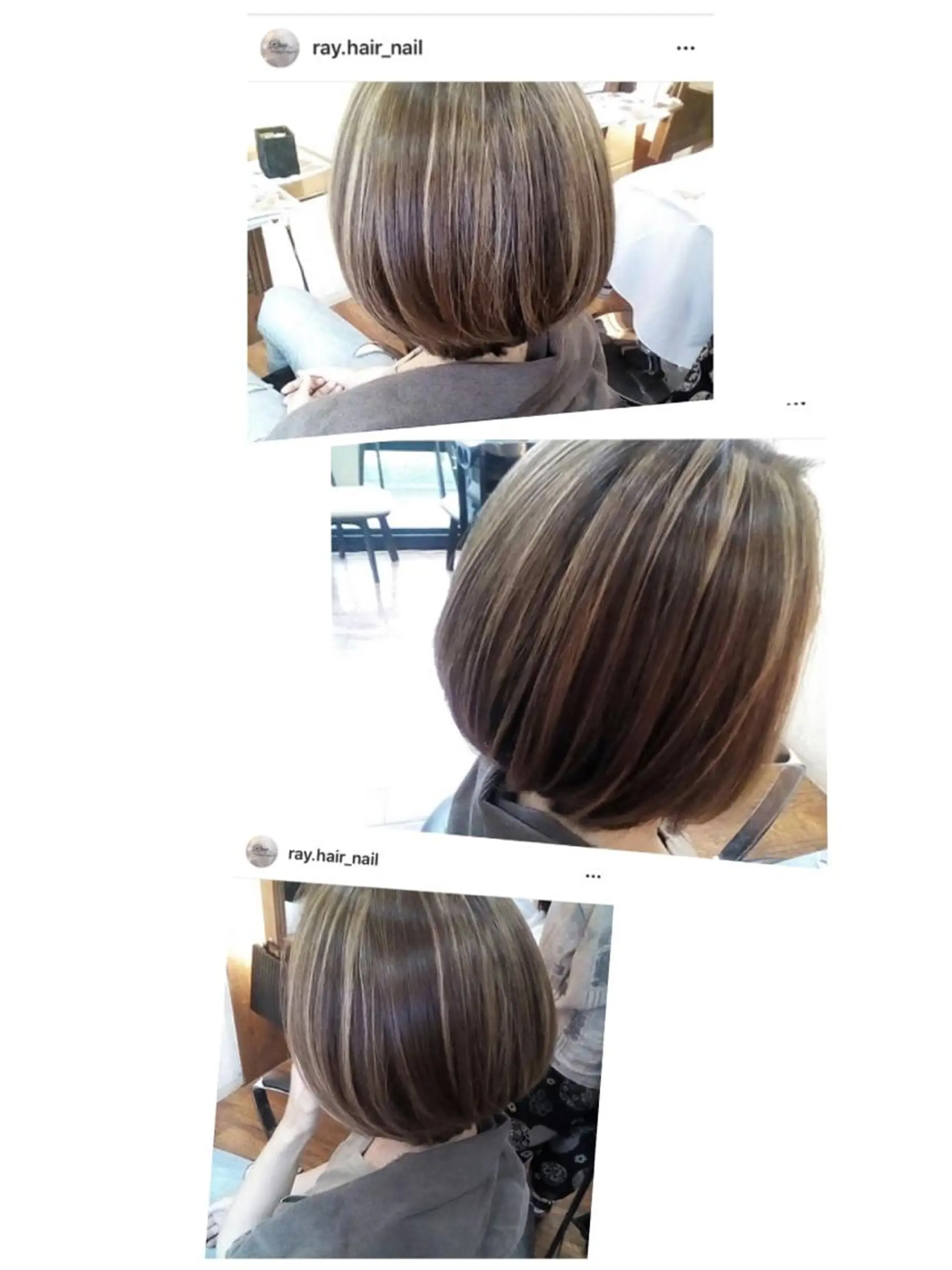 ミディアム カラー アッシュ ベージュカラー ブリーチ ハイライトカラー ハイライト カット ヘアカラー Ray hair&nail所属・Ray hair 春日部のヘアスタイル