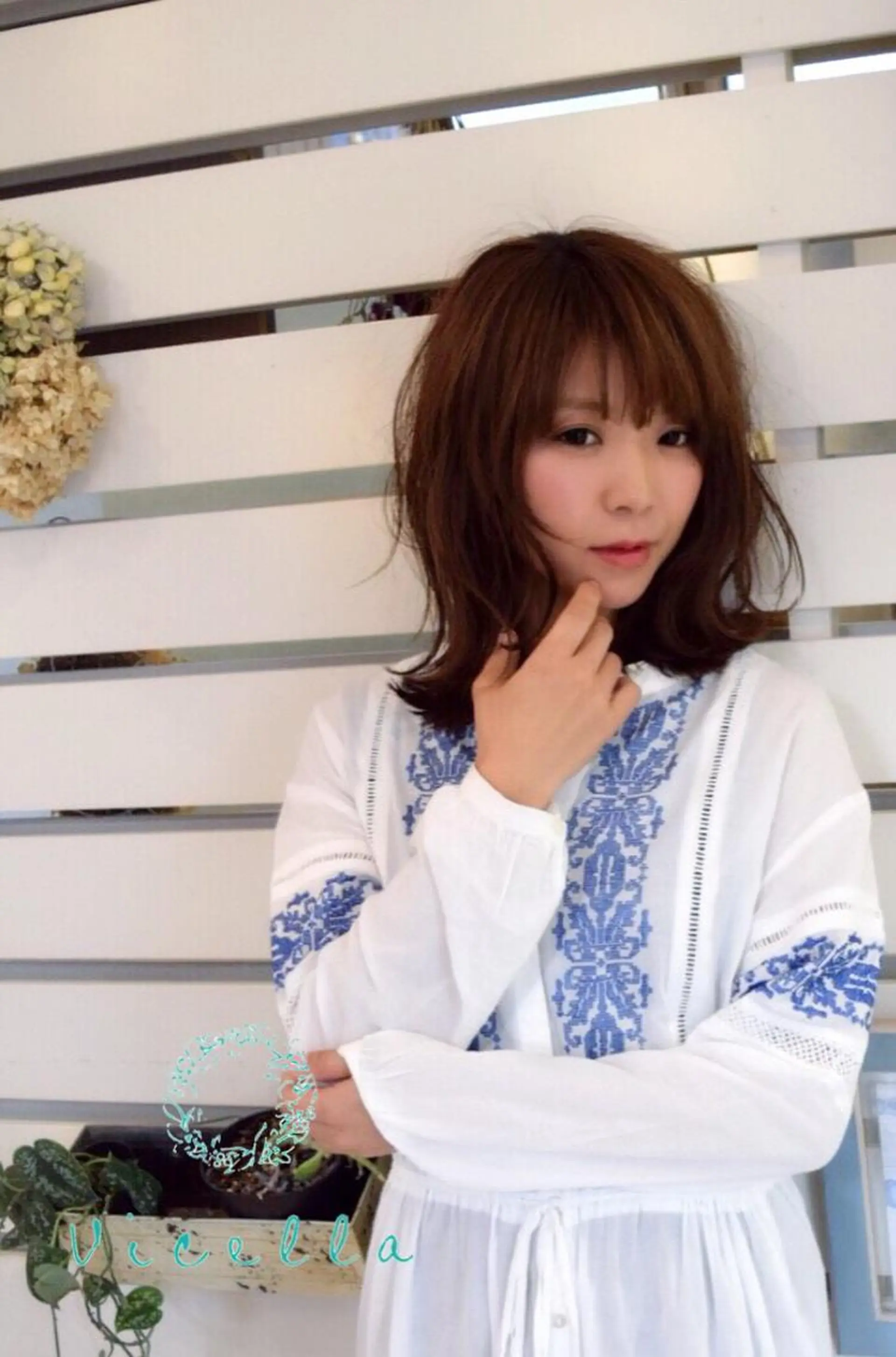 ミディアム カラー パーマ ボブ カット ヘアカラー トリートメント 柴田泰秀sotti. 髪質改善/ブリーチのヘアスタイル