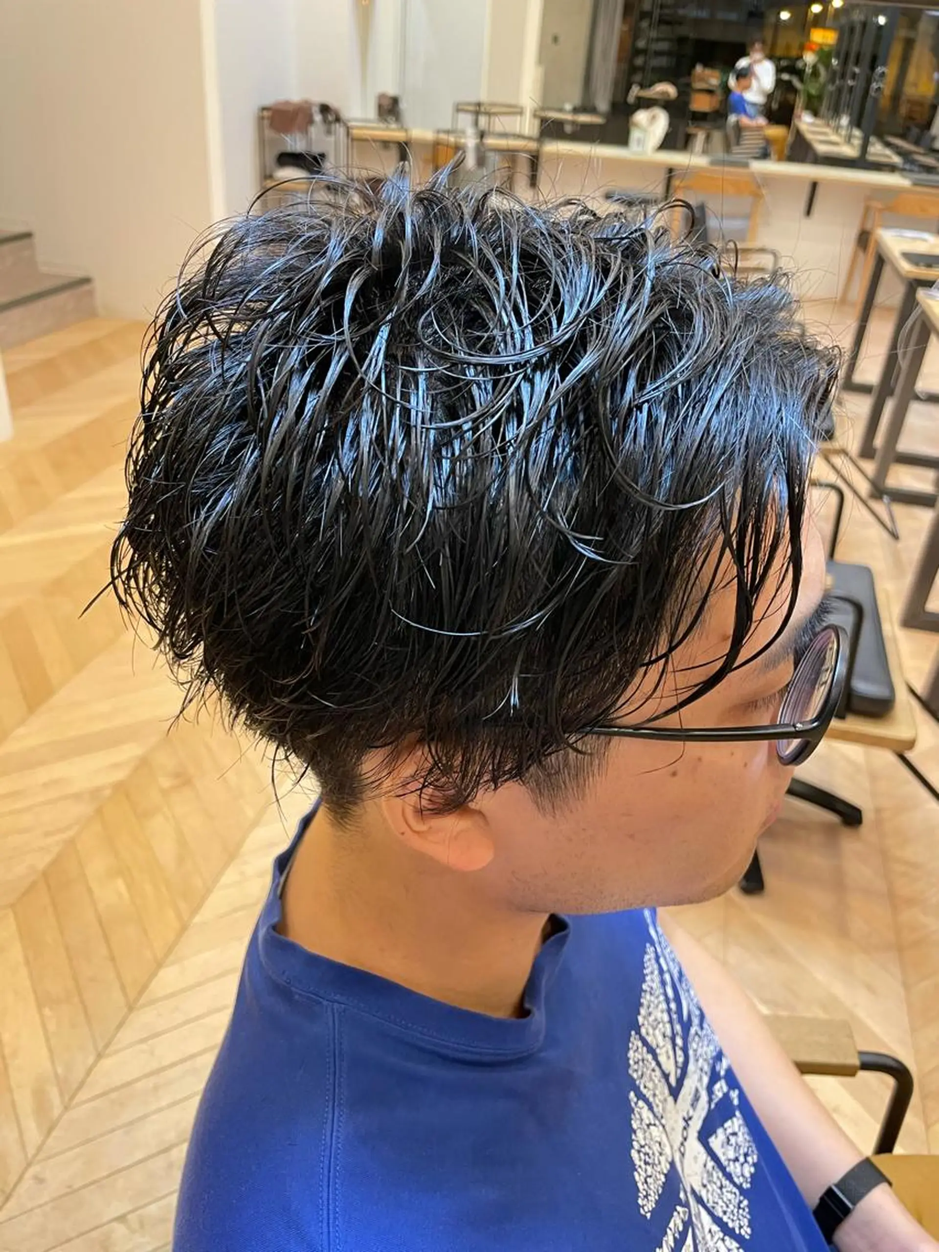 メンズ センターパート メンズパーマ AGU hair vigor 三条店所属・AGU 三条店 林　雄のヘアスタイル