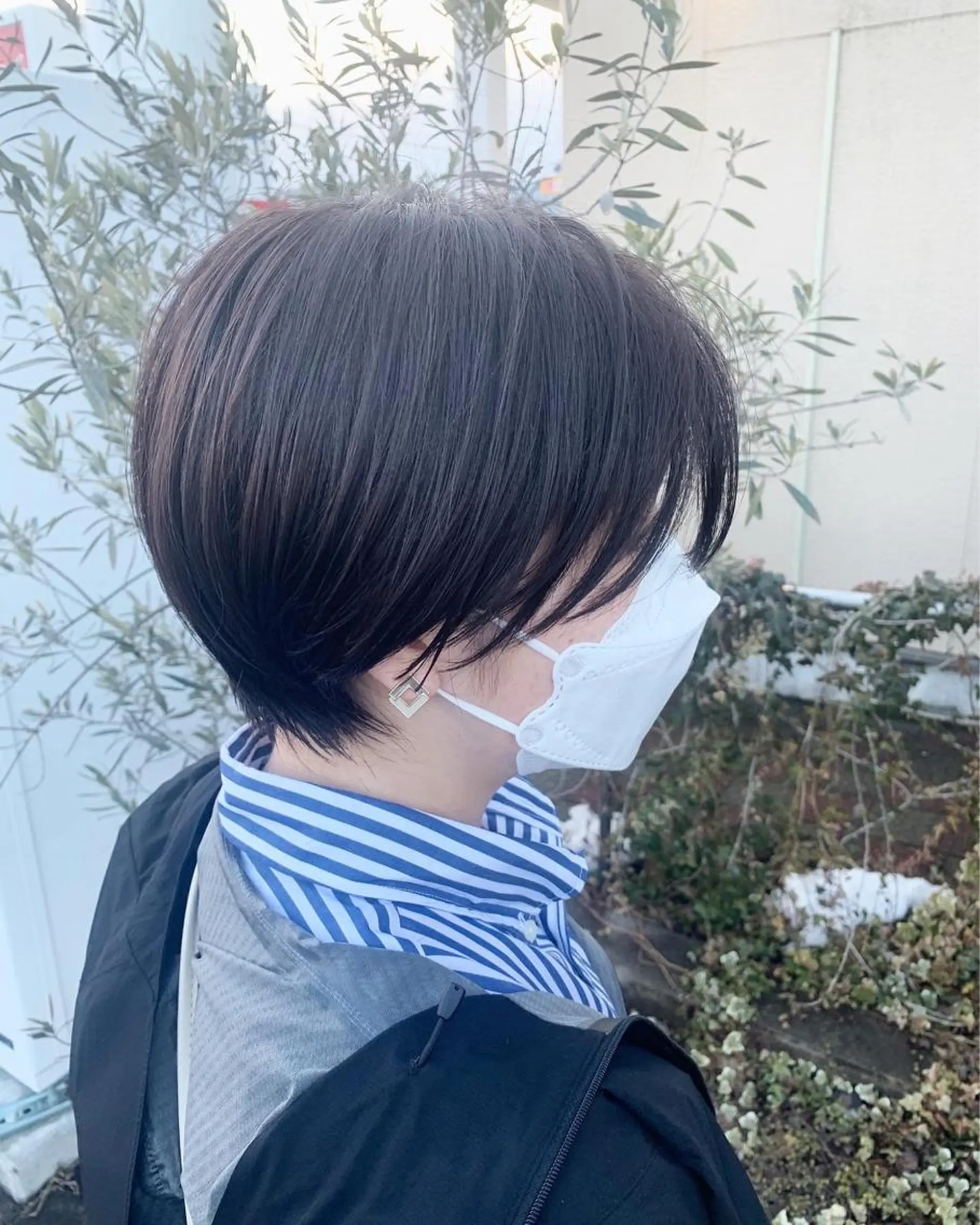 ショート カラー ハンサムショート ベージュカラー ショートヘア 大野 智亜里のヘアスタイル