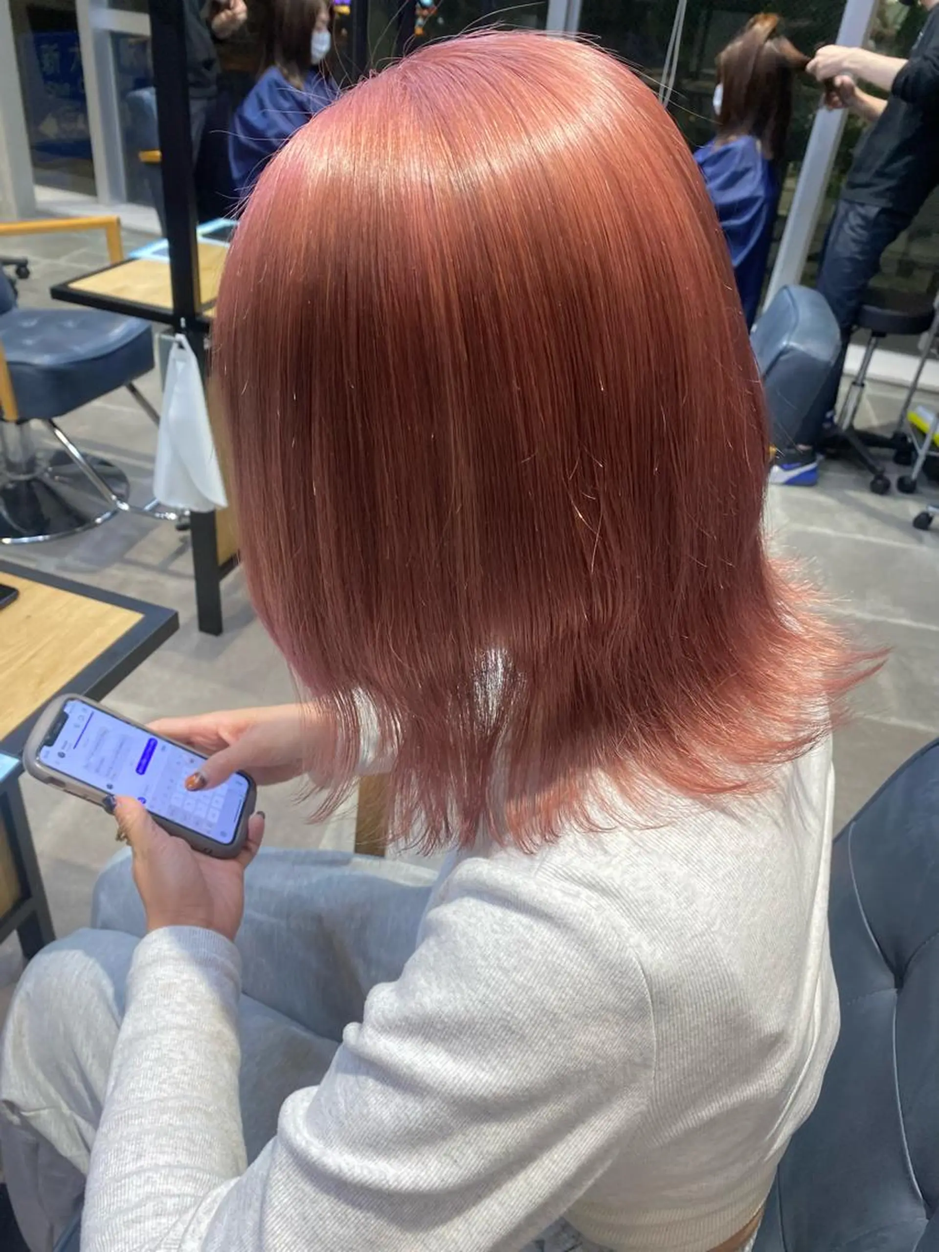 ミディアム カラー 韓国×髪質改善カラー 💎hinaのヘアスタイル