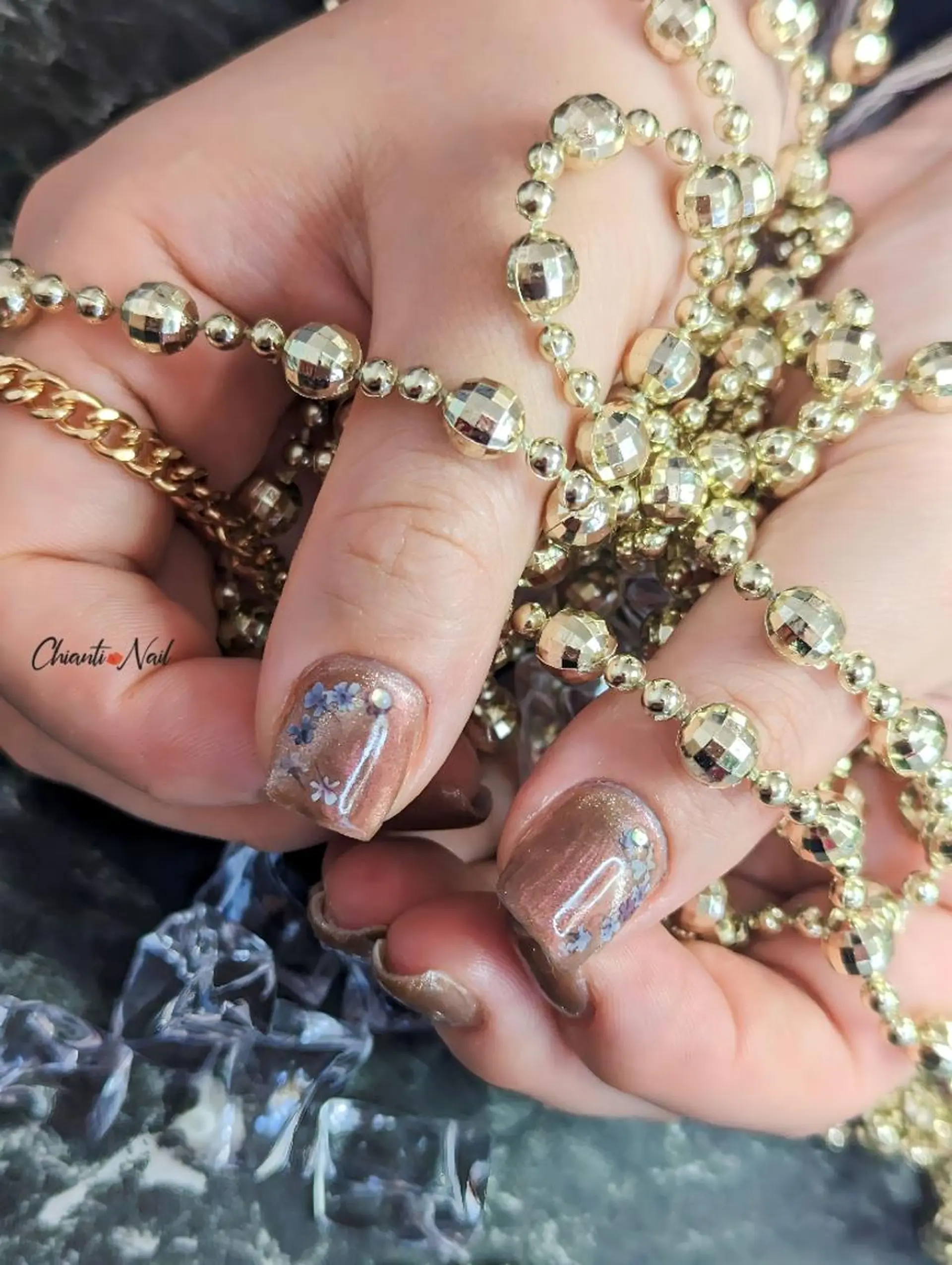 ネイル フラワーネイル マグネットネイル Chianti Nailのネイルデザイン