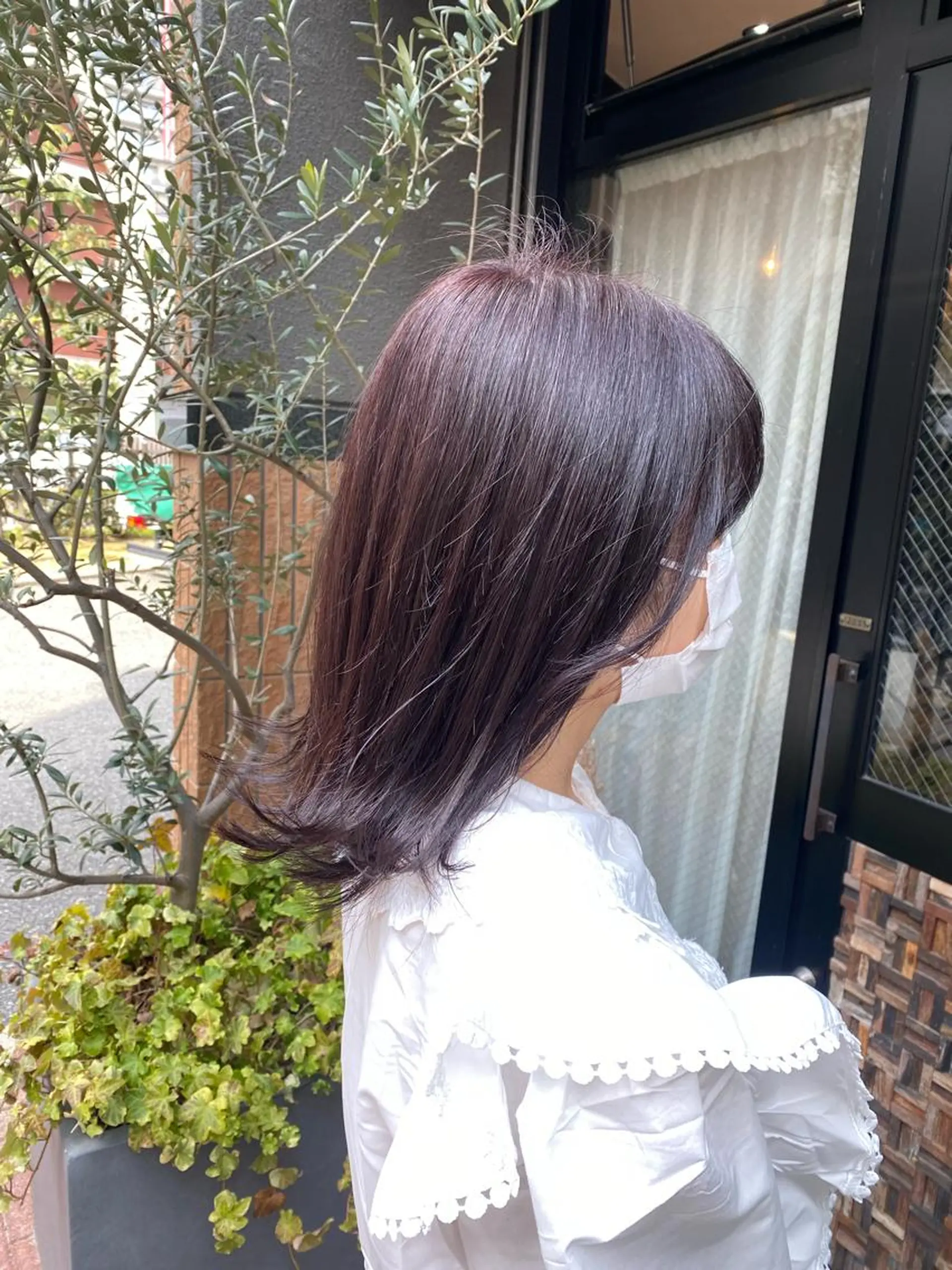 ミディアム カラー ヘアアレンジ あおい 🍒暖色カラーのヘアスタイル