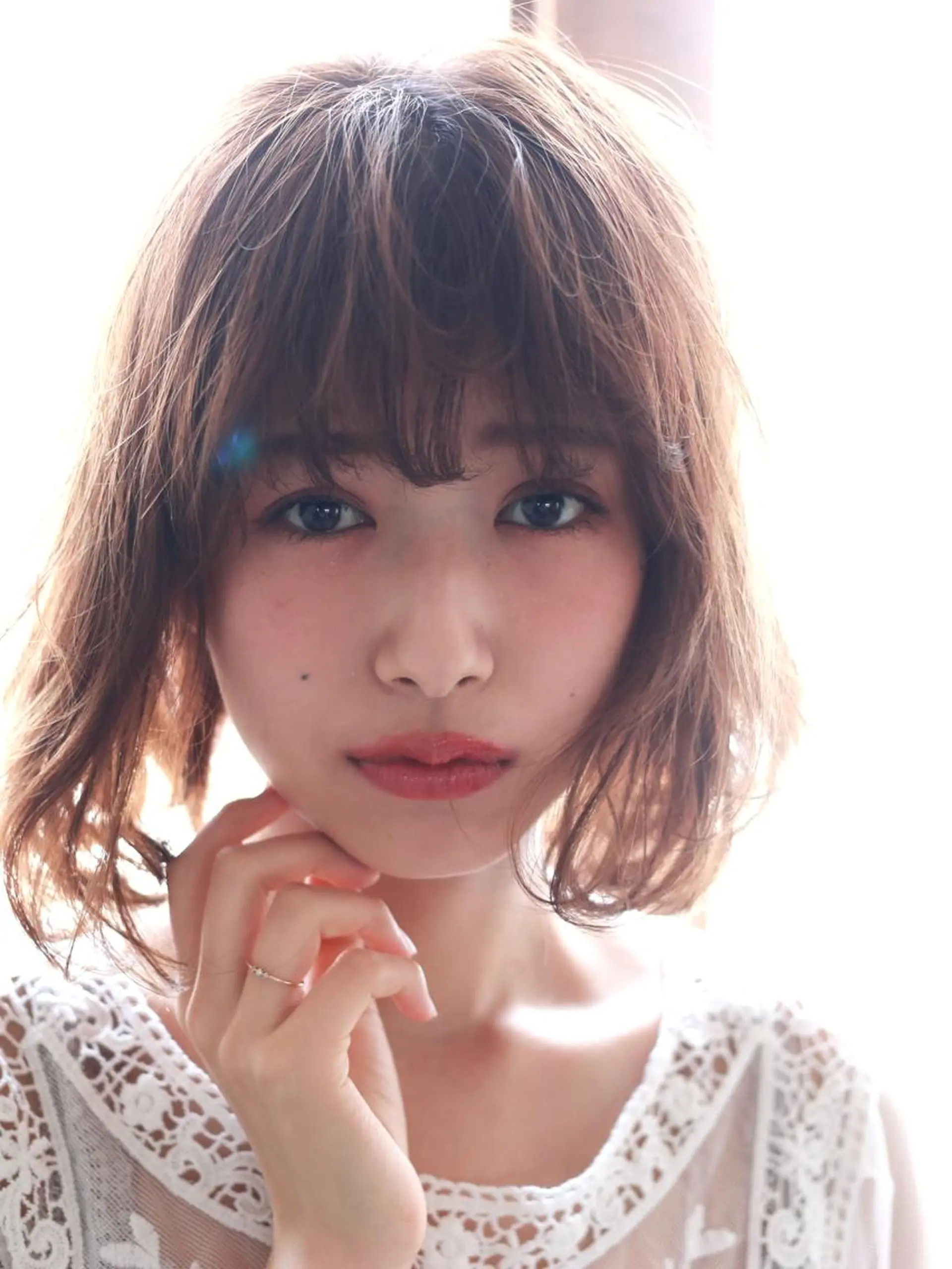 ミディアム ボブ アンブレラカラー💫 フェイスフレーミングのヘアスタイル