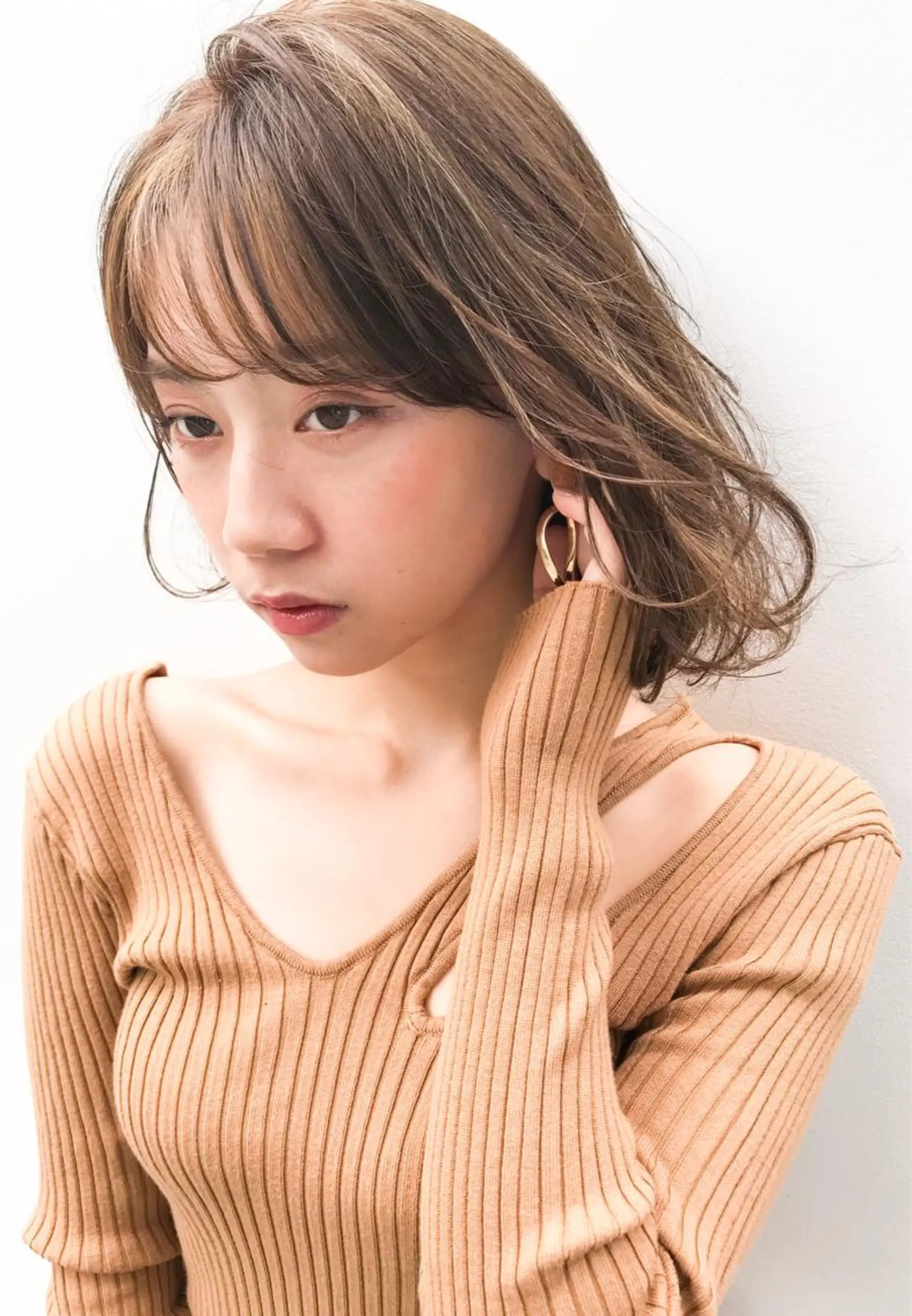 ミディアム 韓×中くびれヘア💋 髪質改善宇塚元哉💓のヘアスタイル