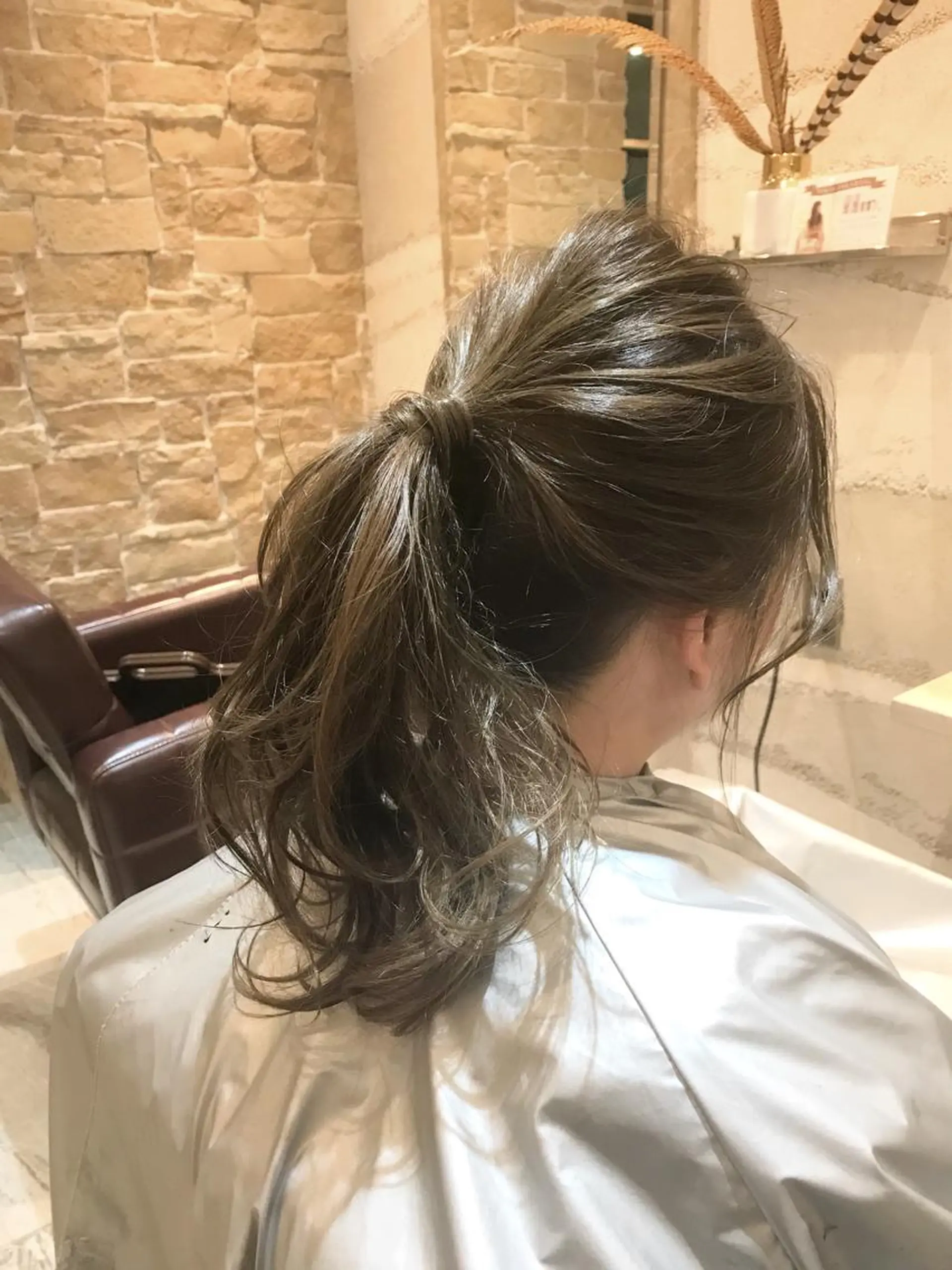 ミディアム カラー グレージュ ハイライトカラー イルミナカラー ハイライト 髪質改善・艶髪特化 木村侑平のヘアスタイル