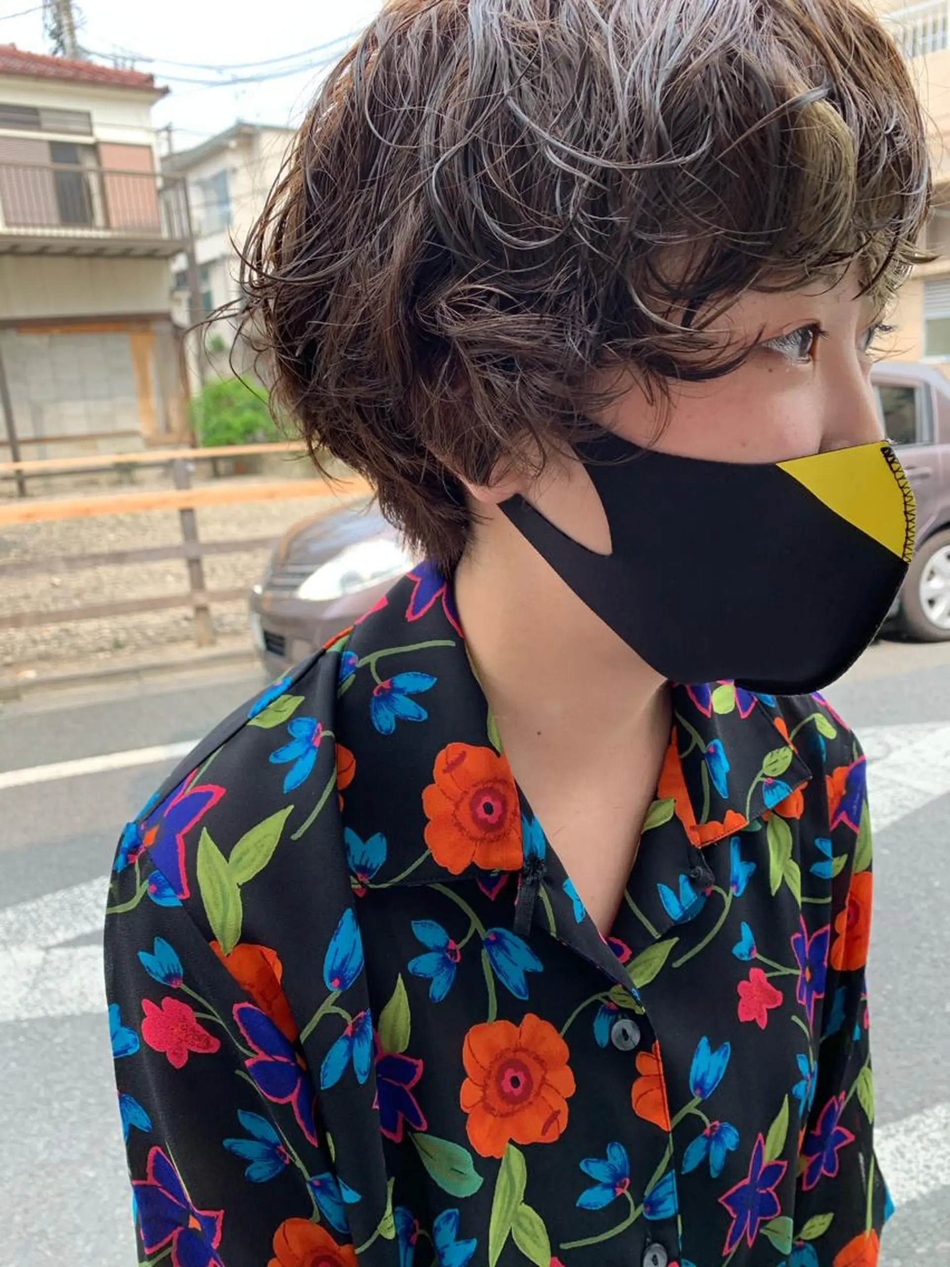 ショート カラー パーマ ヘアアレンジ メンズ マッシュ メンズパーマ ショートヘア カット パーマ トリートメント パーマ/透明感カラー /ボブ/吉田一生のヘアスタイル