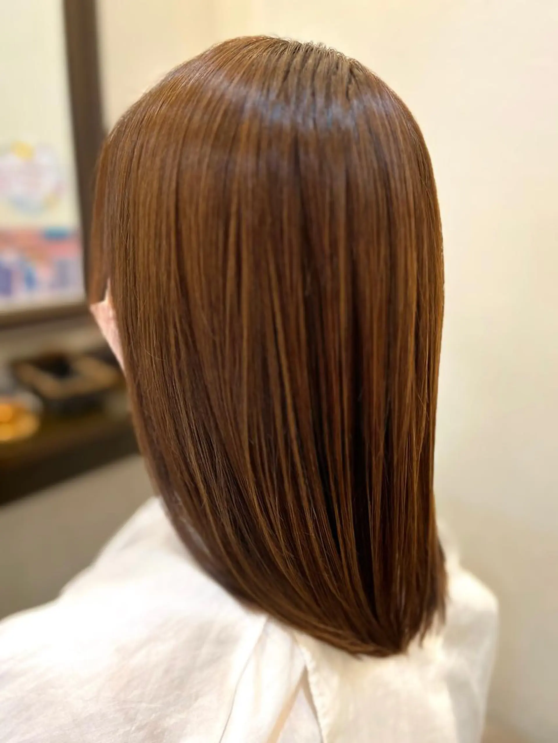 セミロング カット ヘアカラー トリートメント ルービック 梅田茶屋町店のヘアスタイル