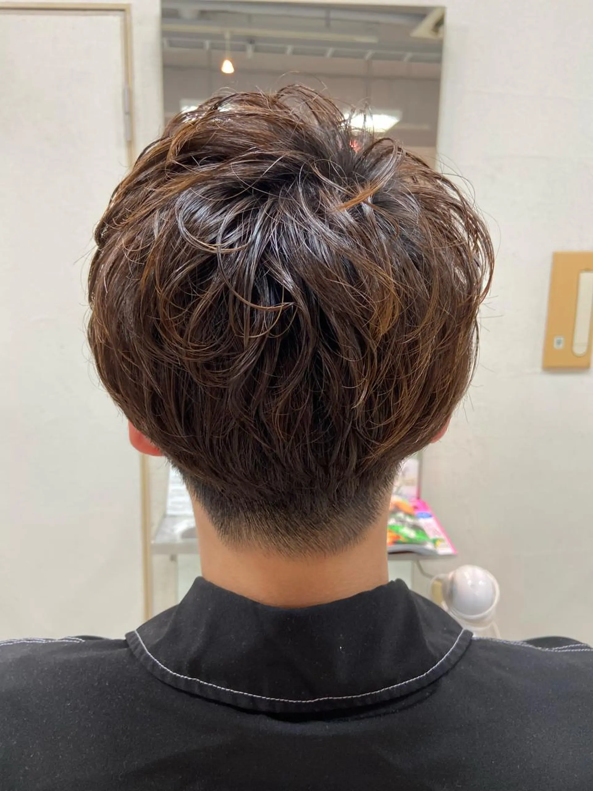 パーマ メンズ マッシュ メンズパーマ カット パーマ 菊地 美憂のヘアスタイル