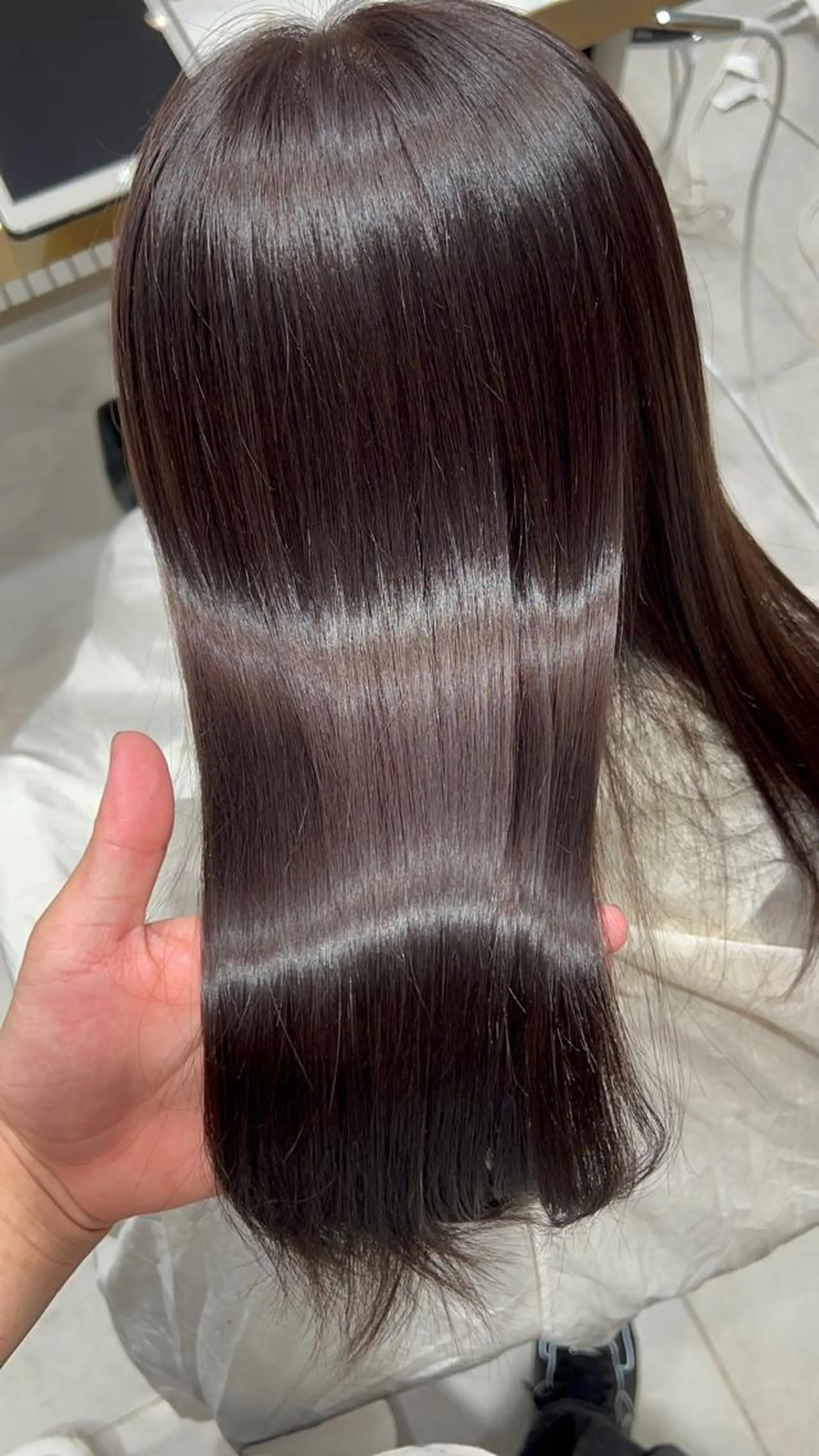 ロング レイヤーカット/ 顔まわり/アオイのヘアスタイル