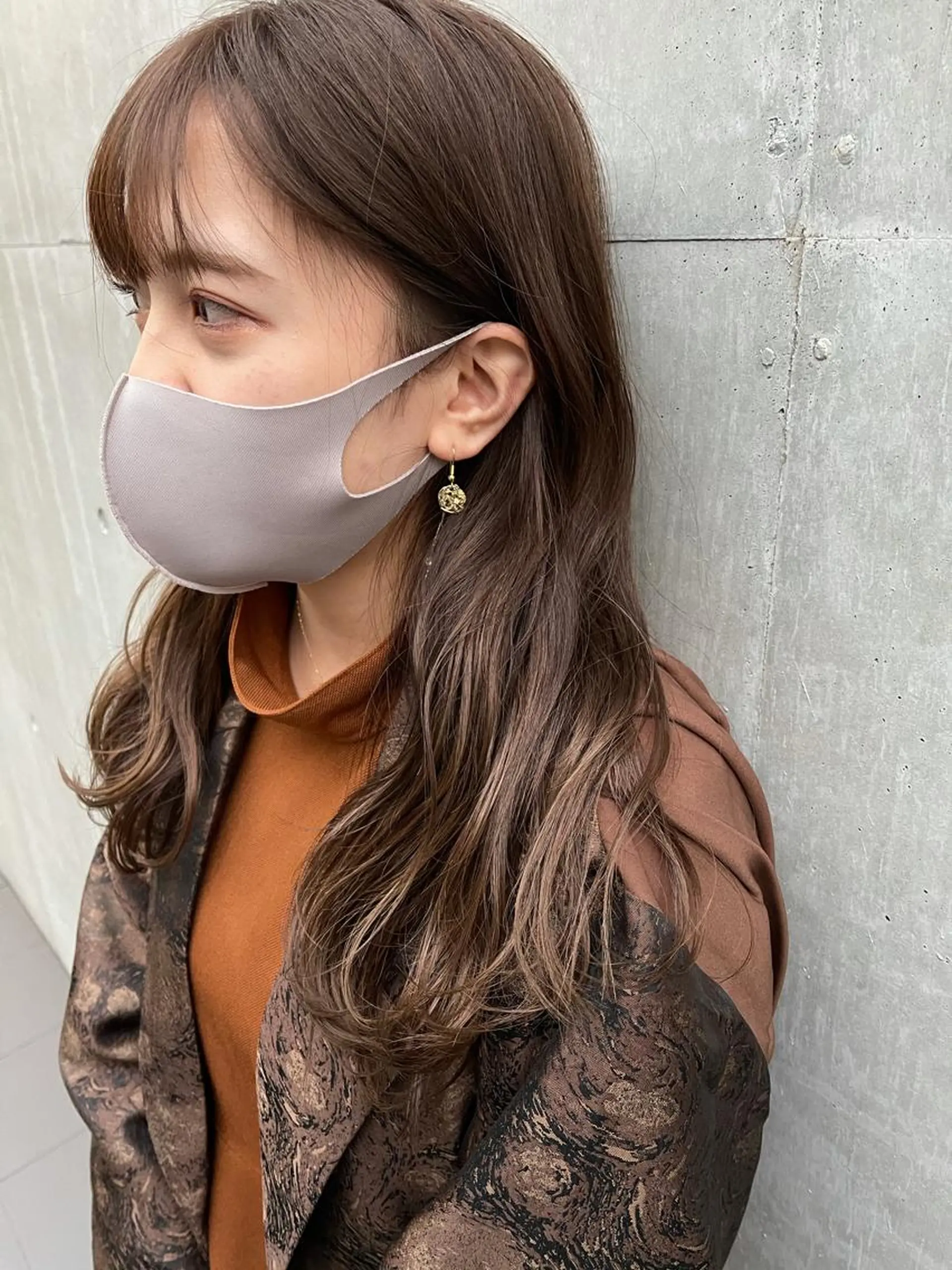 ロング カラー ベージュカラー ピンクカラー ピンクベージュ mee.urawa所属・似合わせショート×透 明感/やじまたかしのヘアスタイル