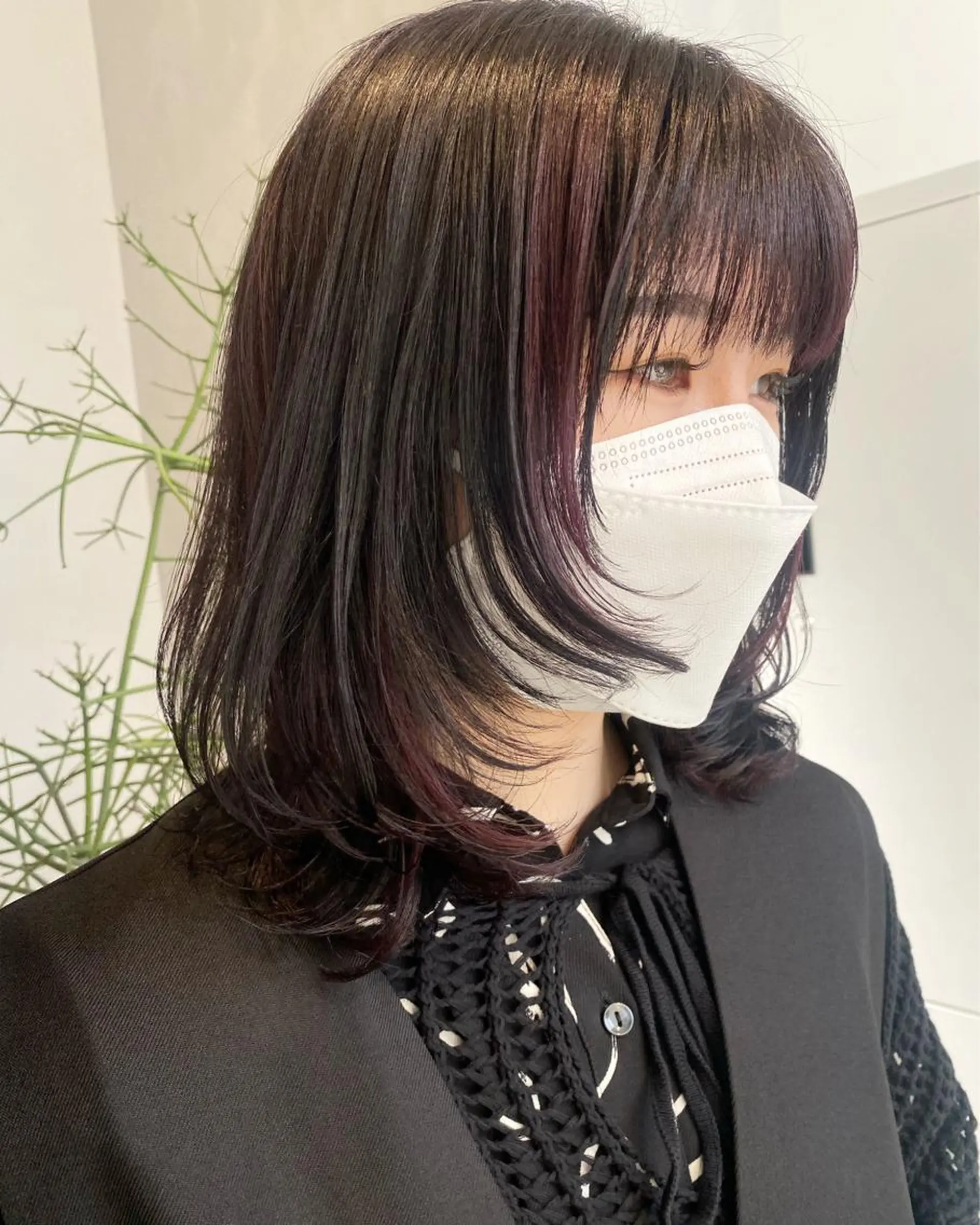 ミディアム カラー ヘアカラー トリートメント デザインカラー/パー マ🦖外岡咲希🦖のヘアスタイル