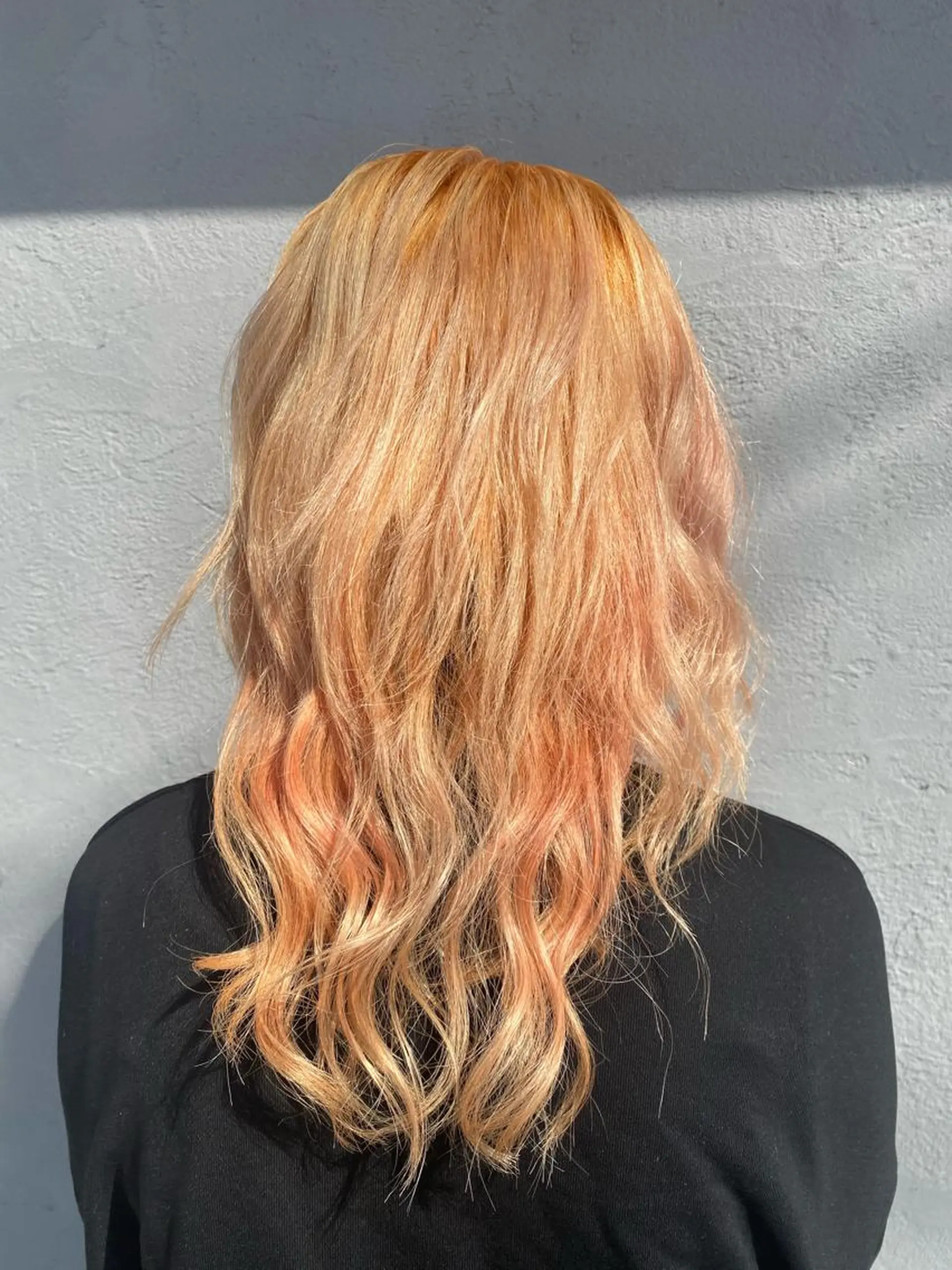 セミロング カラー ヘアアレンジ Design Color🐰アユミのヘアスタイル