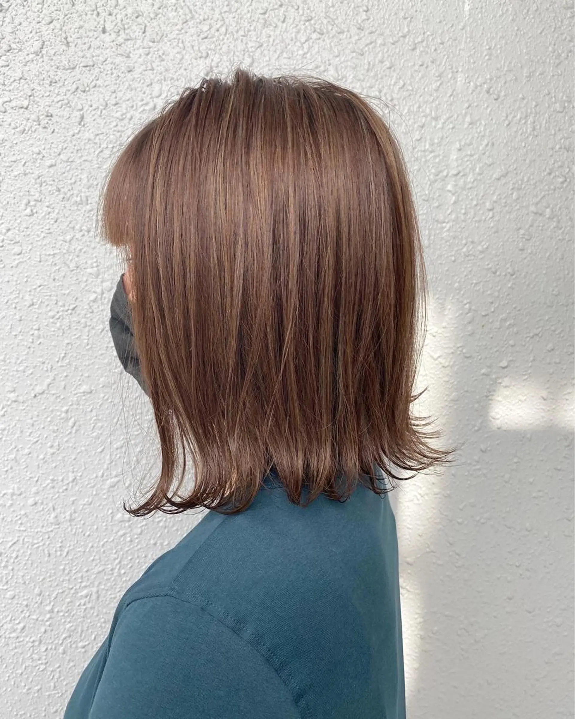 ミディアム カラー ハイライトカラー ハイライト カット ヘアカラー トリートメント 後藤紗英/髪質改善 /オリーブベージュのヘアスタイル