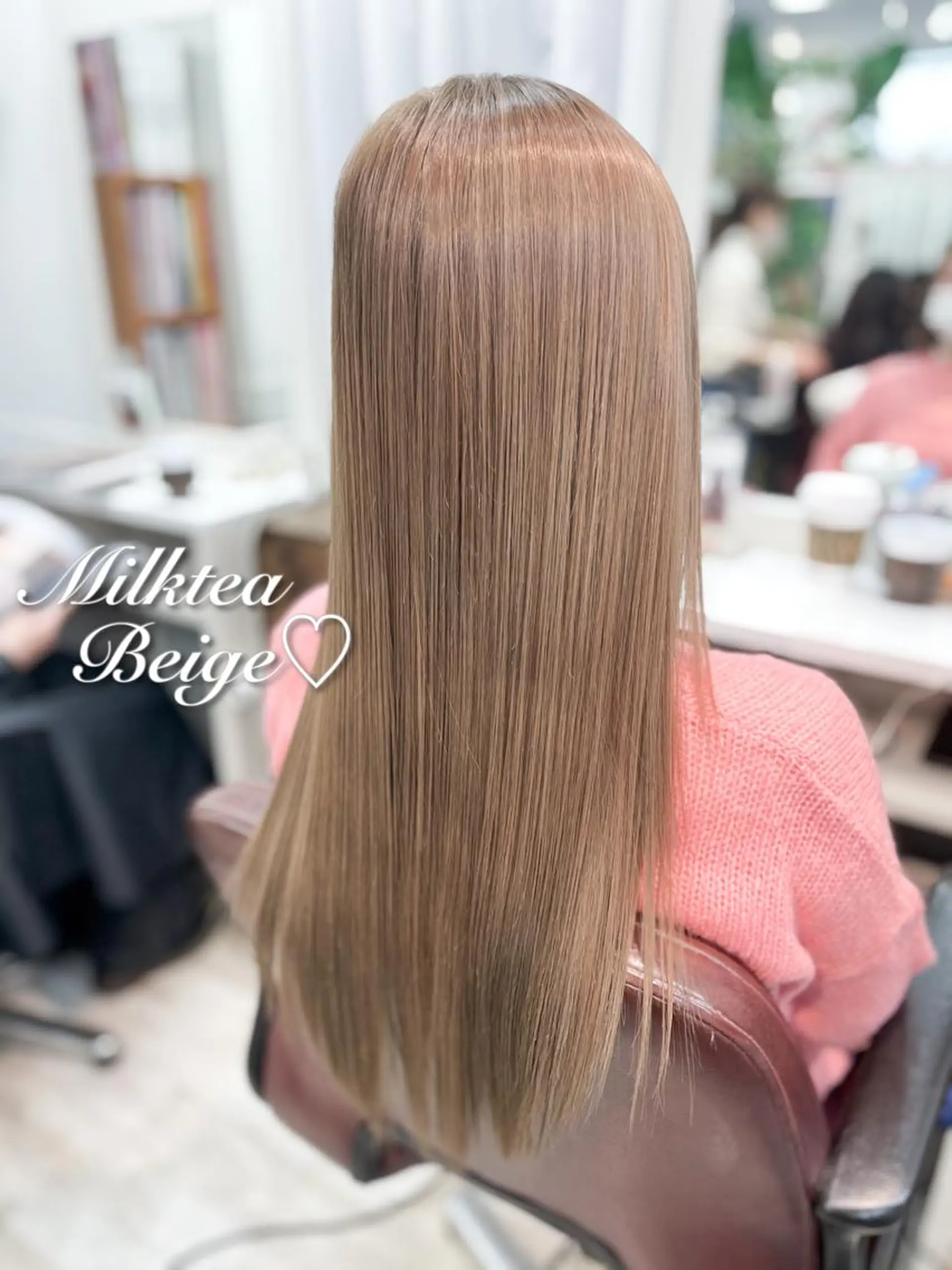 ロング カラー ダブルカラー トリートメント 韓国ヘア🤍髪質改善 🇰🇷AKANEのヘアスタイル