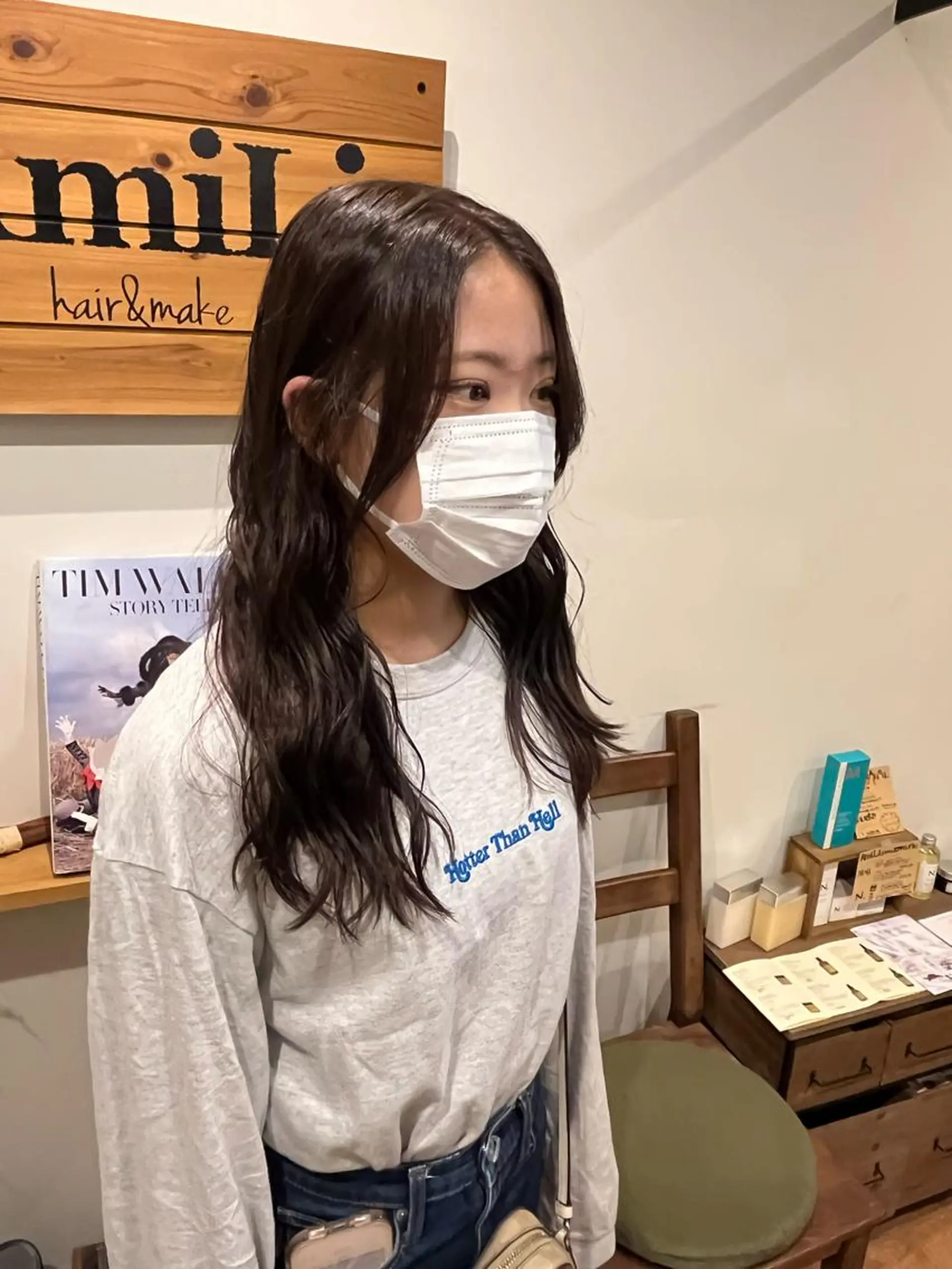 セミロング カラー china/ボブ /ブリーチカラーのヘアスタイル