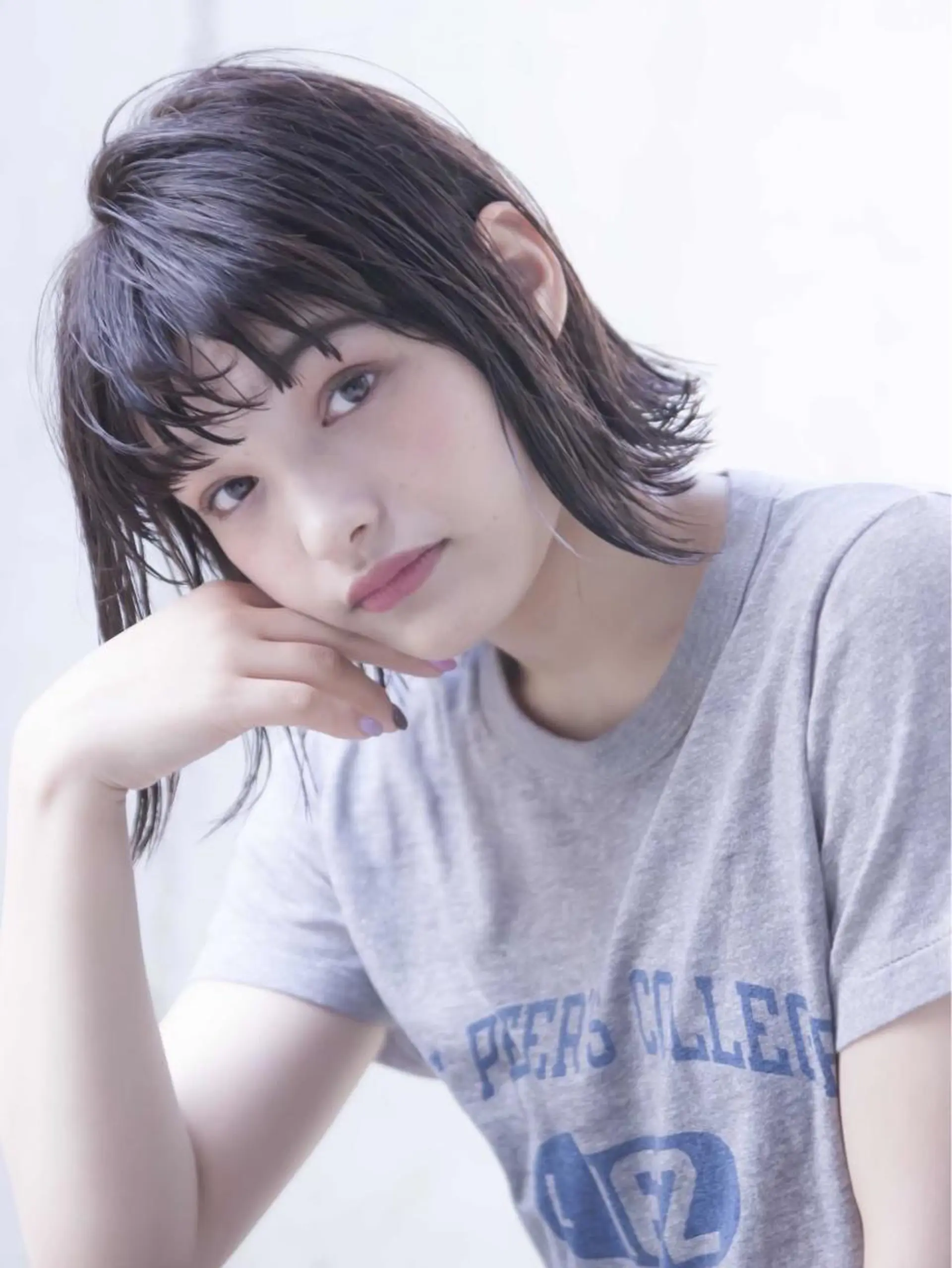 ショート カラー ヘアアレンジ アッシュ アッシュグレー ヘアカラー トリートメント ヘアセット 金子 廉のヘアスタイル