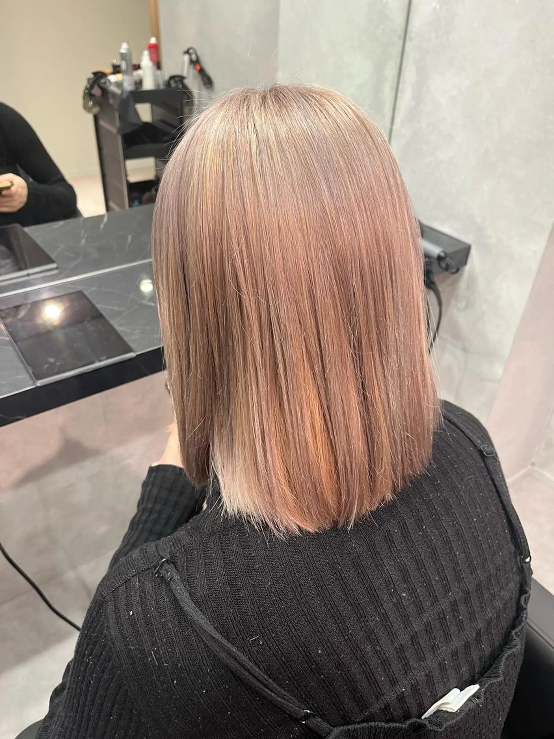 ミディアム カラー ヘアカラー LUANA/千種 さなのヘアスタイル