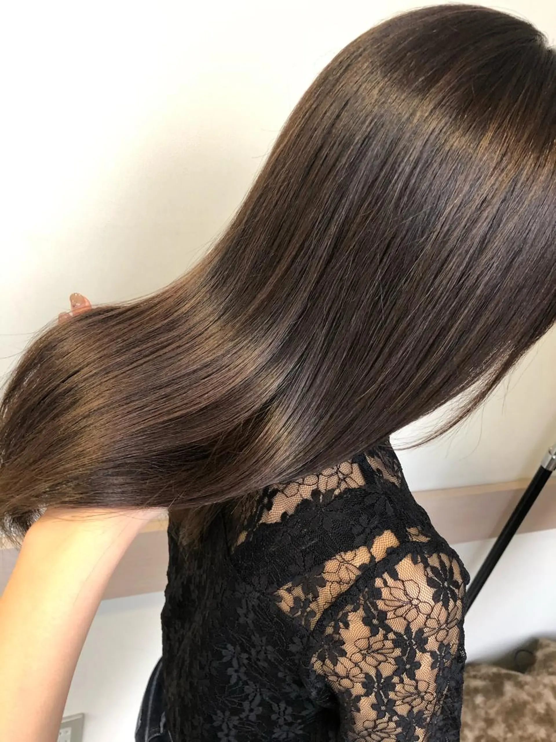 ロング カラー アッシュ ブラウンカラー ハイライトカラー ハイライト シールエクステ/ 髪質改善💐yuuのヘアスタイル