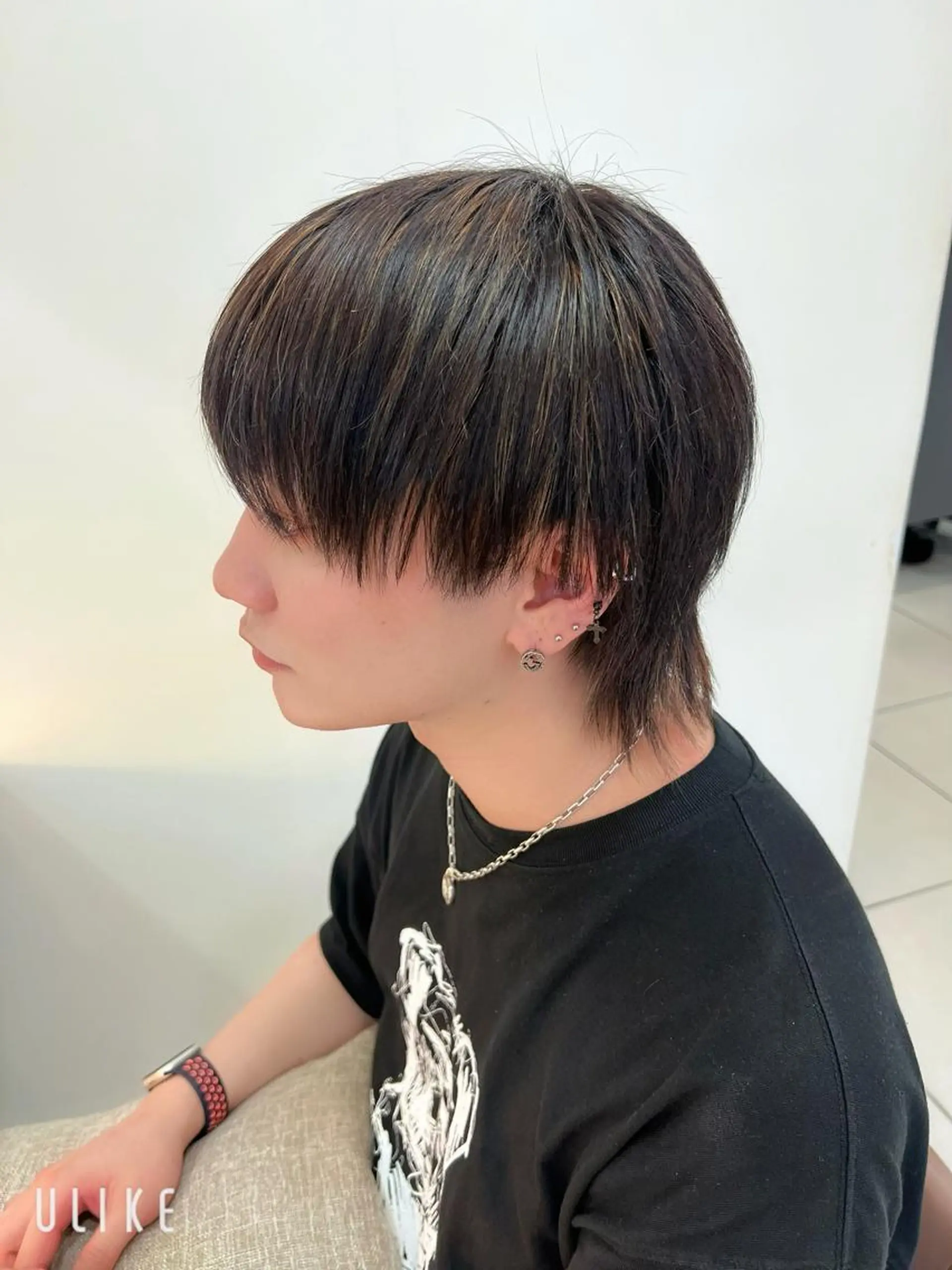 メンズ カット ヘアカラー メンズ特化 センターパート特化のヘアスタイル