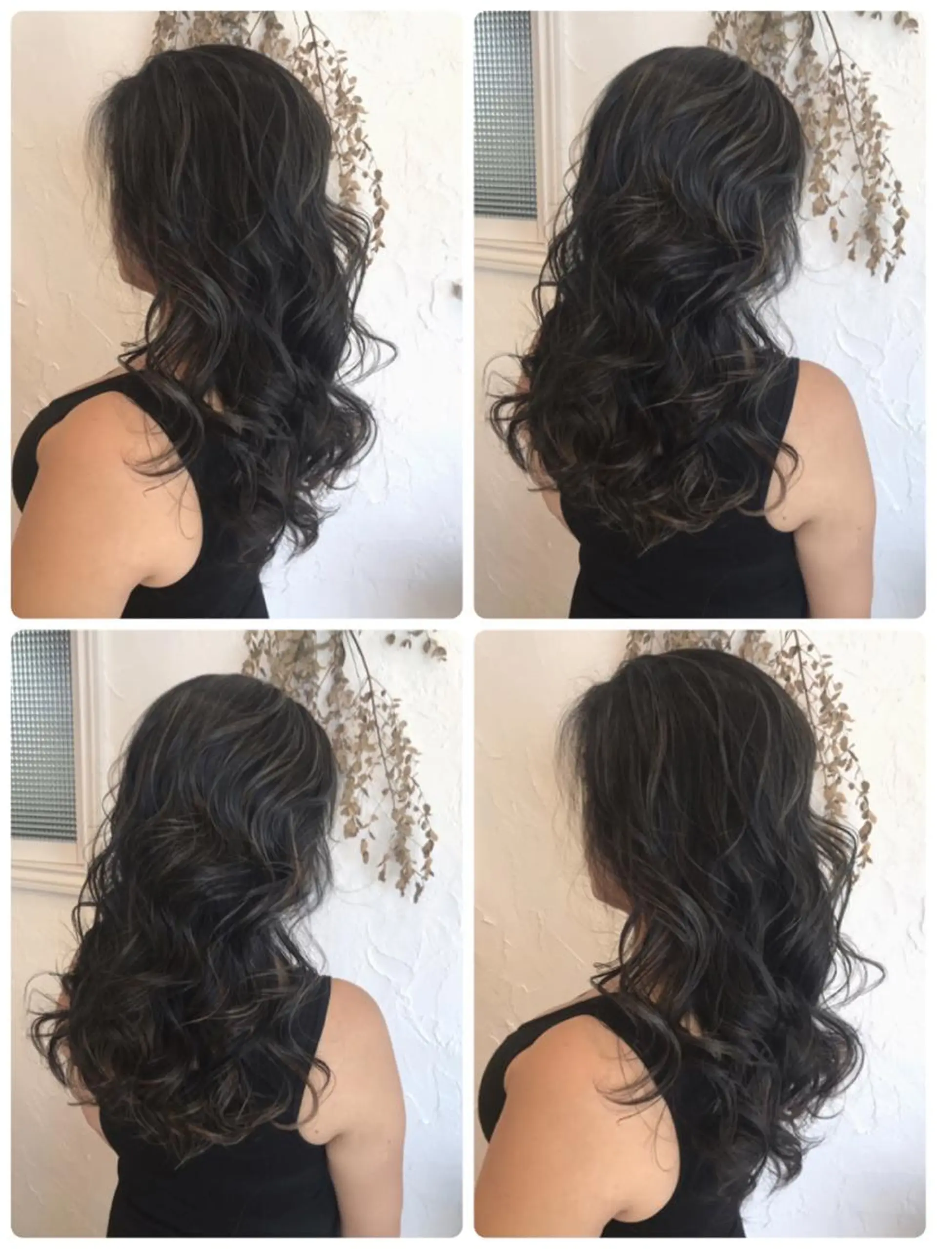 セミロング カラー パーマ ヘアアレンジ メンズ メンズハイライト 黒髪 ハイライトカラー ハイライト 美容室 ソンリエのヘアスタイル