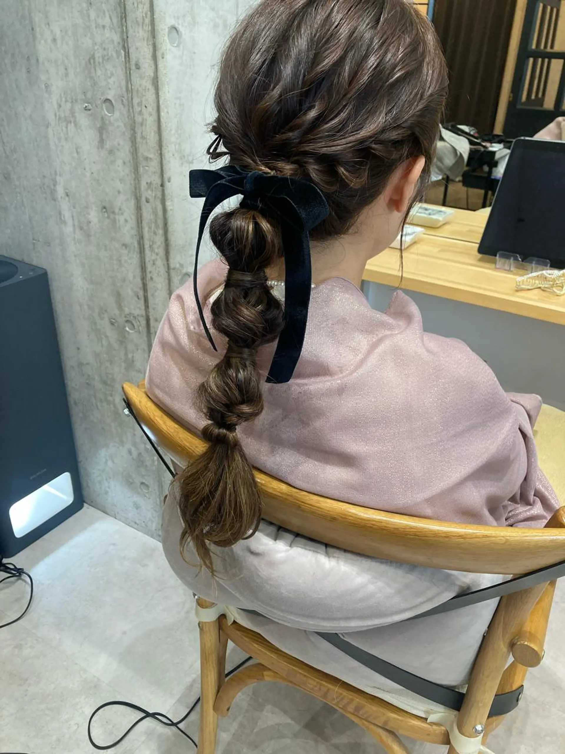 セミロング ヘアセット ✨色持ちの良い艶 カラー✨蟹江真世のヘアスタイル