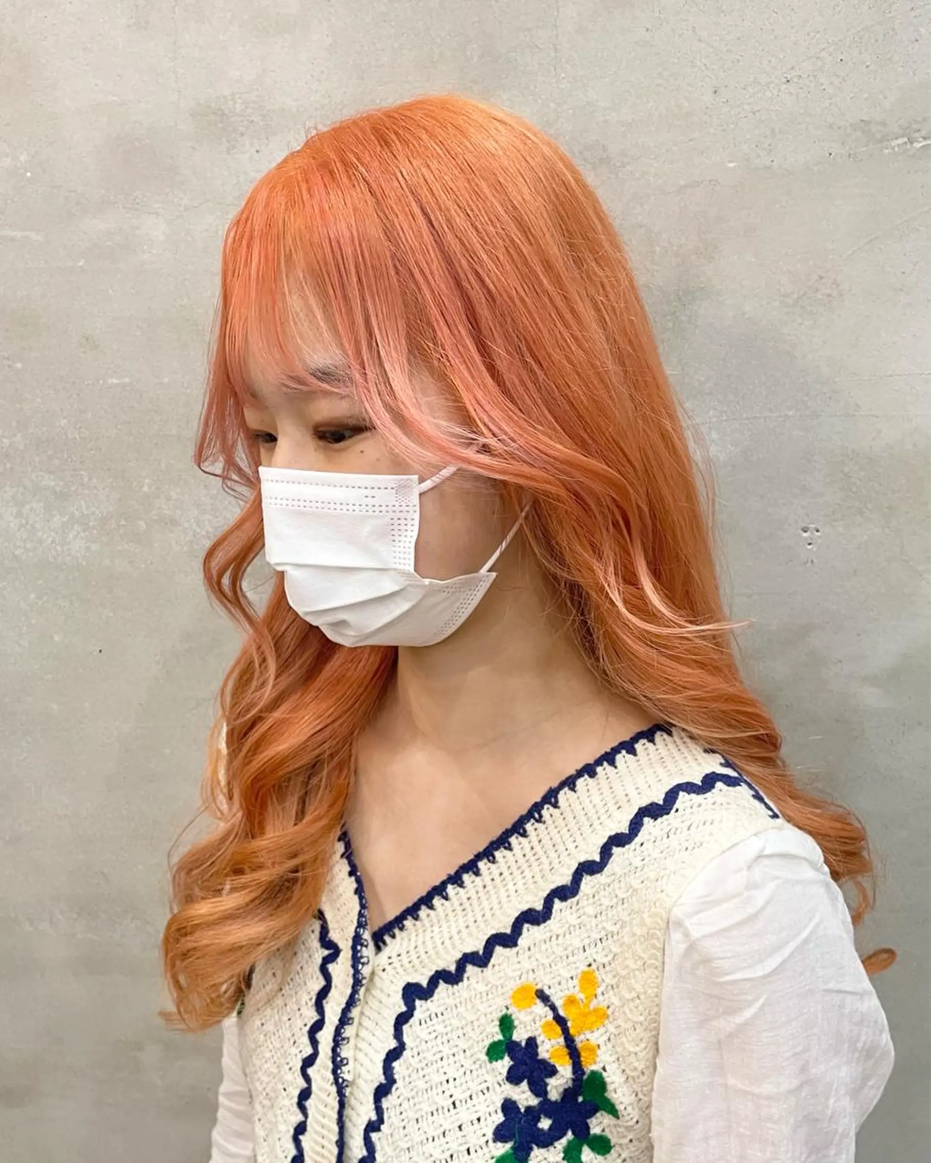 ロング カラー ヘアアレンジ ヘアカラー 【ピンク/韓国ヘア/ ヘアセット】亜海のヘアスタイル