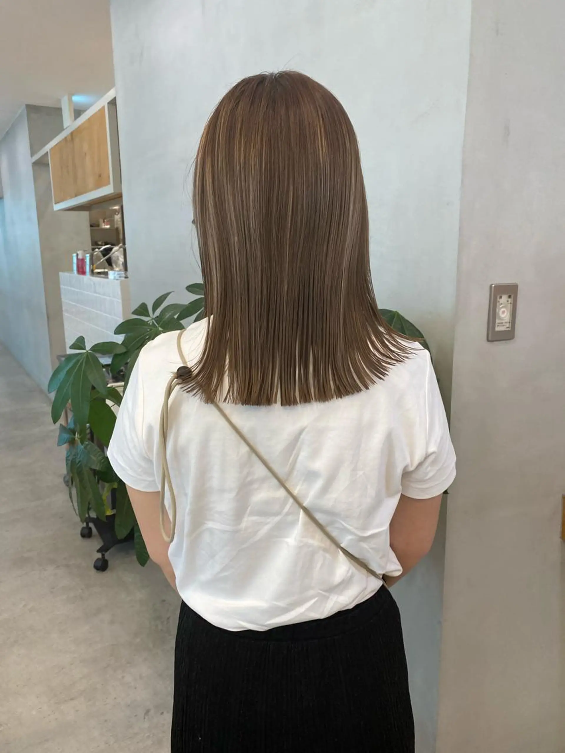 ミディアム カラー ヘアアレンジ 、 、のヘアスタイル