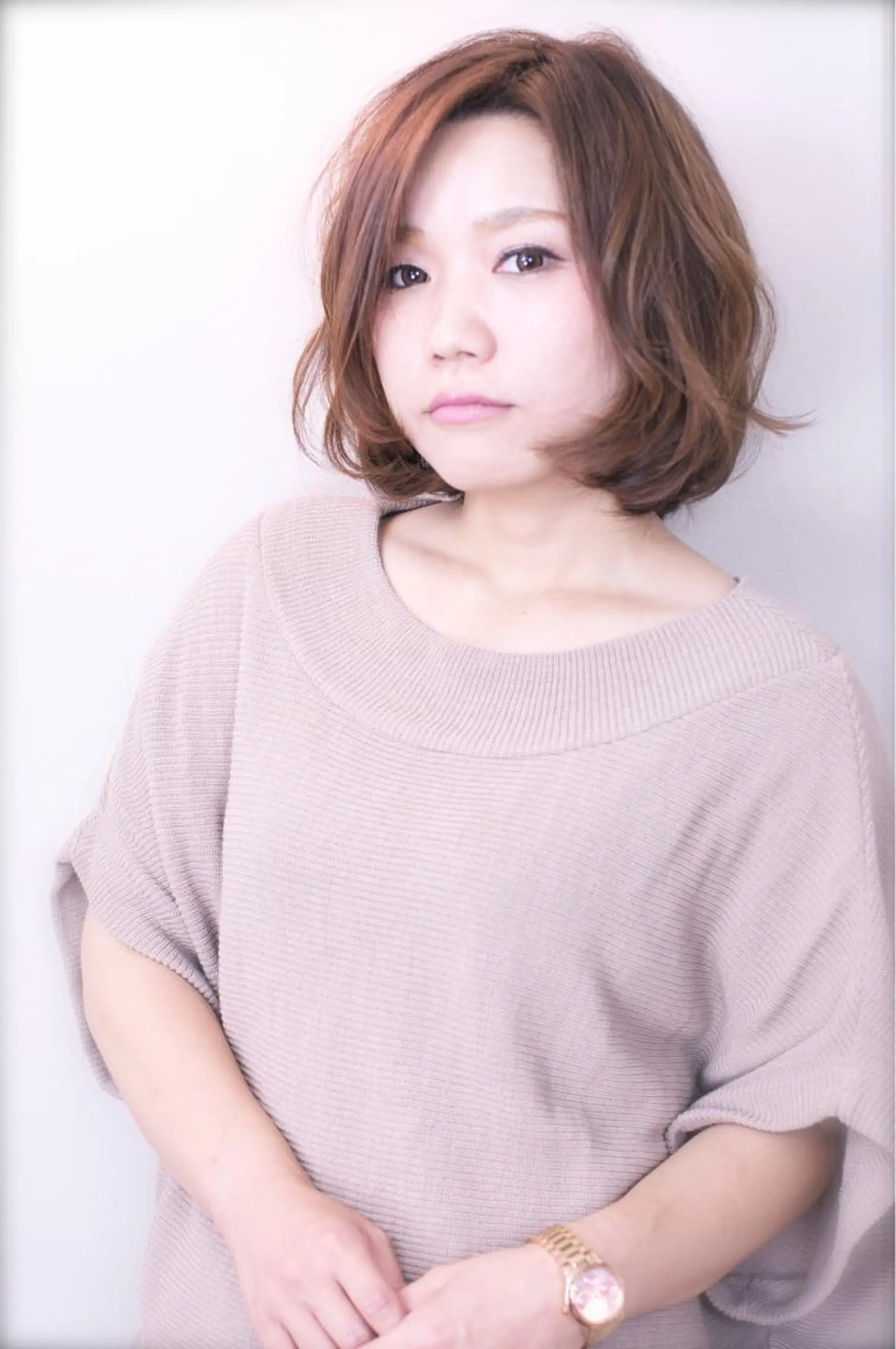 ミディアム カラー パーマ Euphoria 【ユーフォリア】のヘアスタイル