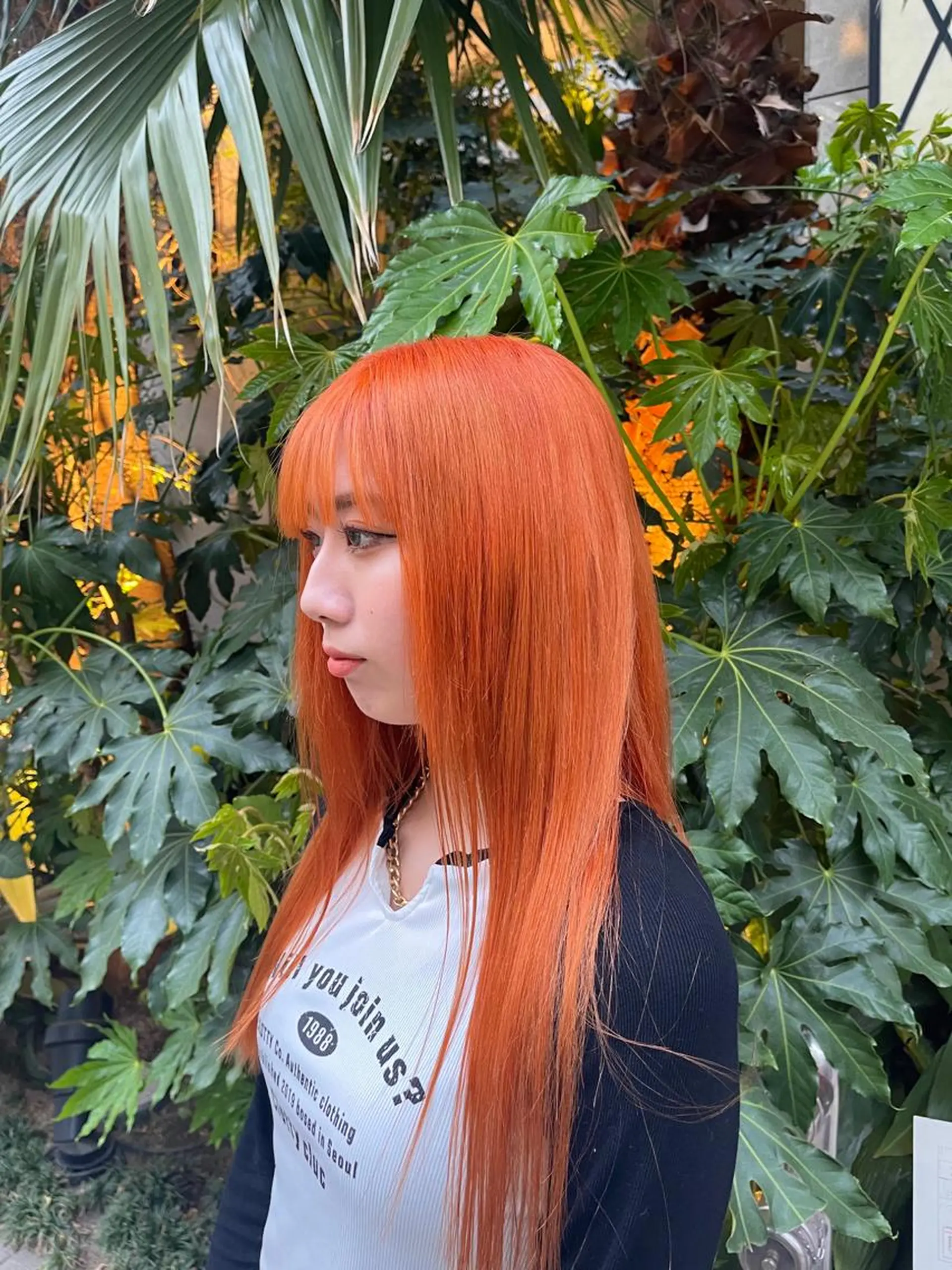 ロング カラー TATSUブリーチ/ ミルクティーベージュのヘアスタイル