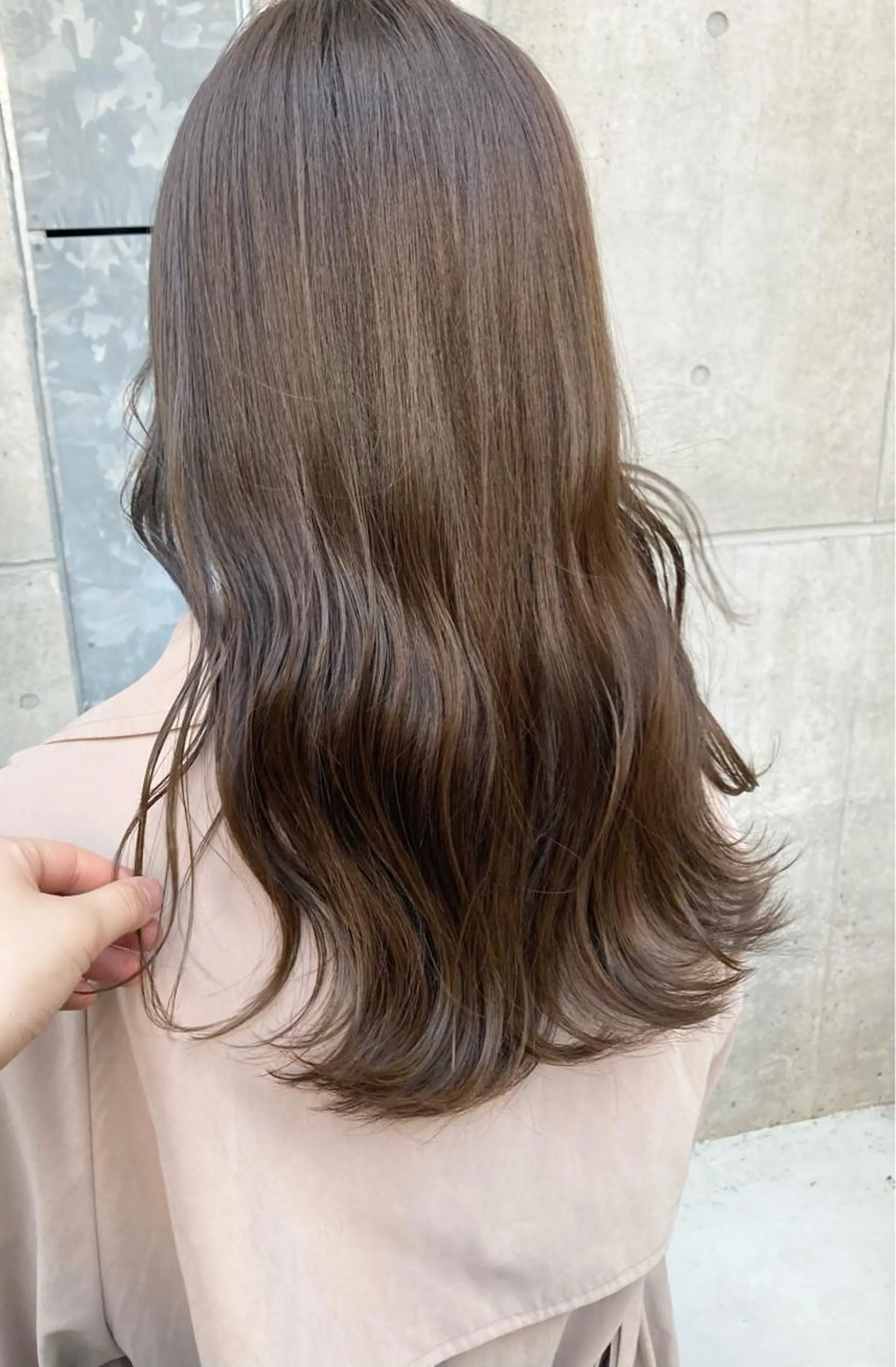 ロング ヘアカラー トリートメント ✨色持ちの良い艶 カラー✨蟹江真世のヘアスタイル