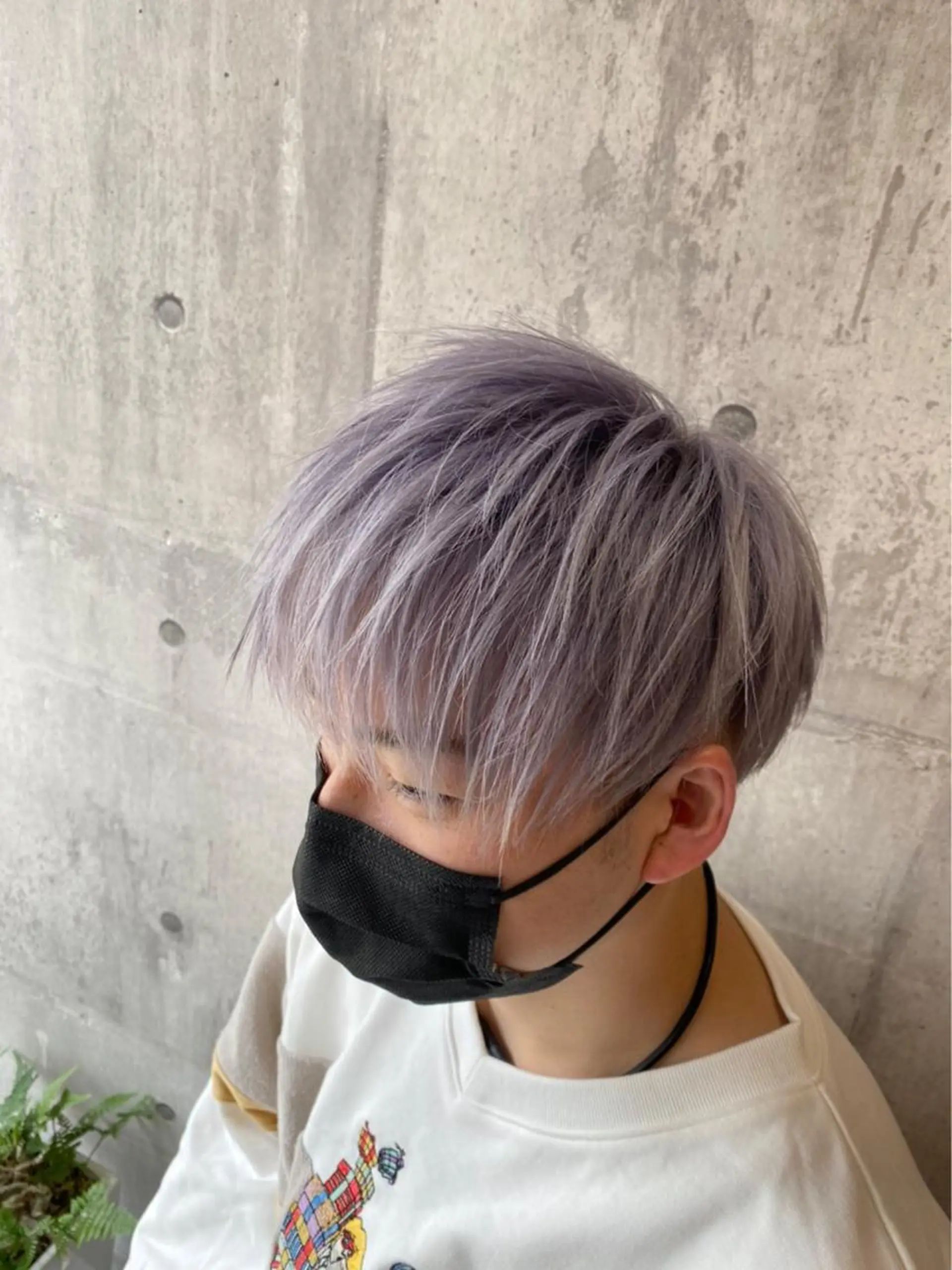 ショート カラー メンズ メンズブリーチ ブリーチ ヘアカラー トリートメント A 間明店所属・縮毛矯正/美髪 金沢/tatsukiのヘアスタイル