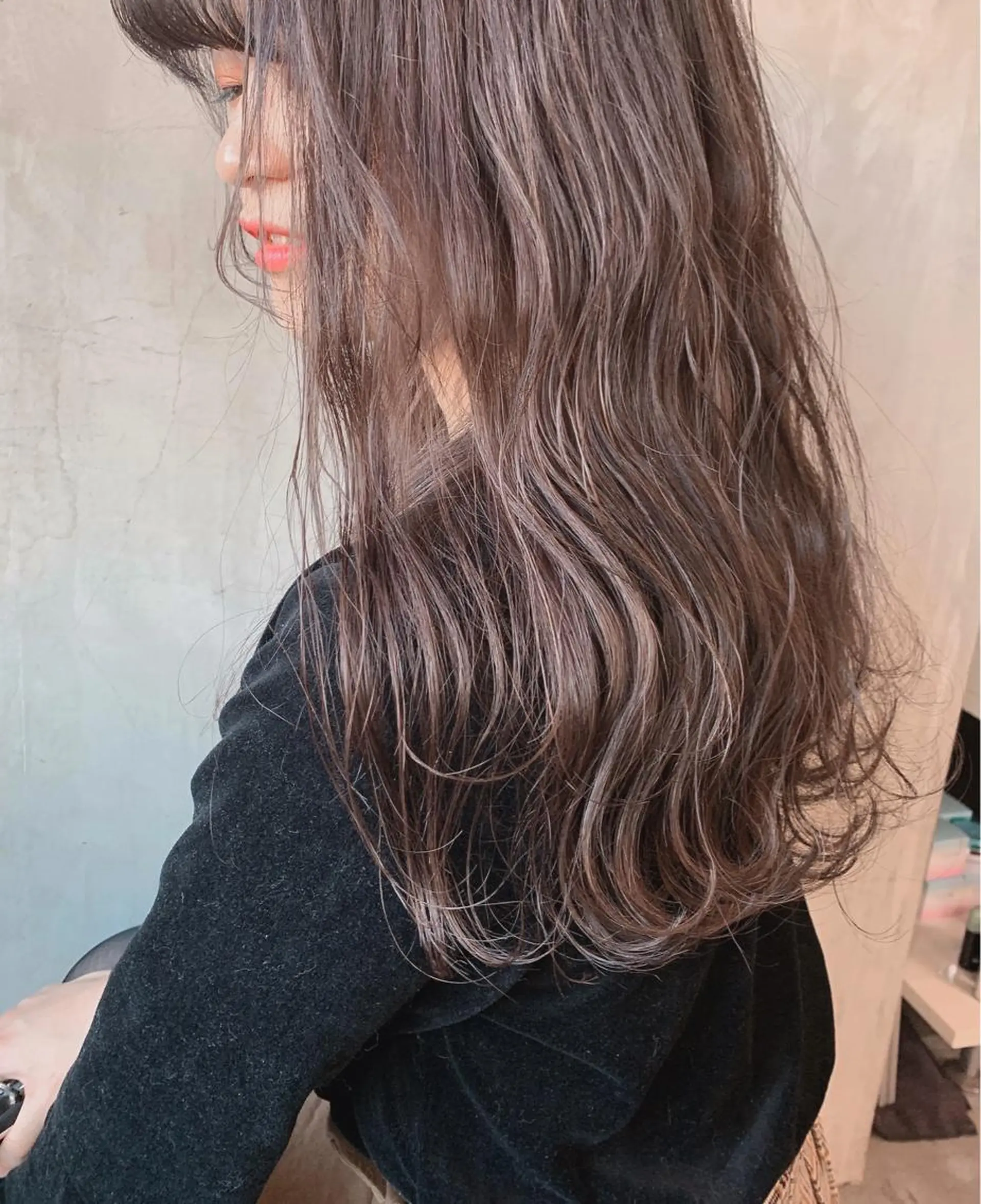 ロング カラー SAKURA 原宿所属・なかの たくみのヘアスタイル