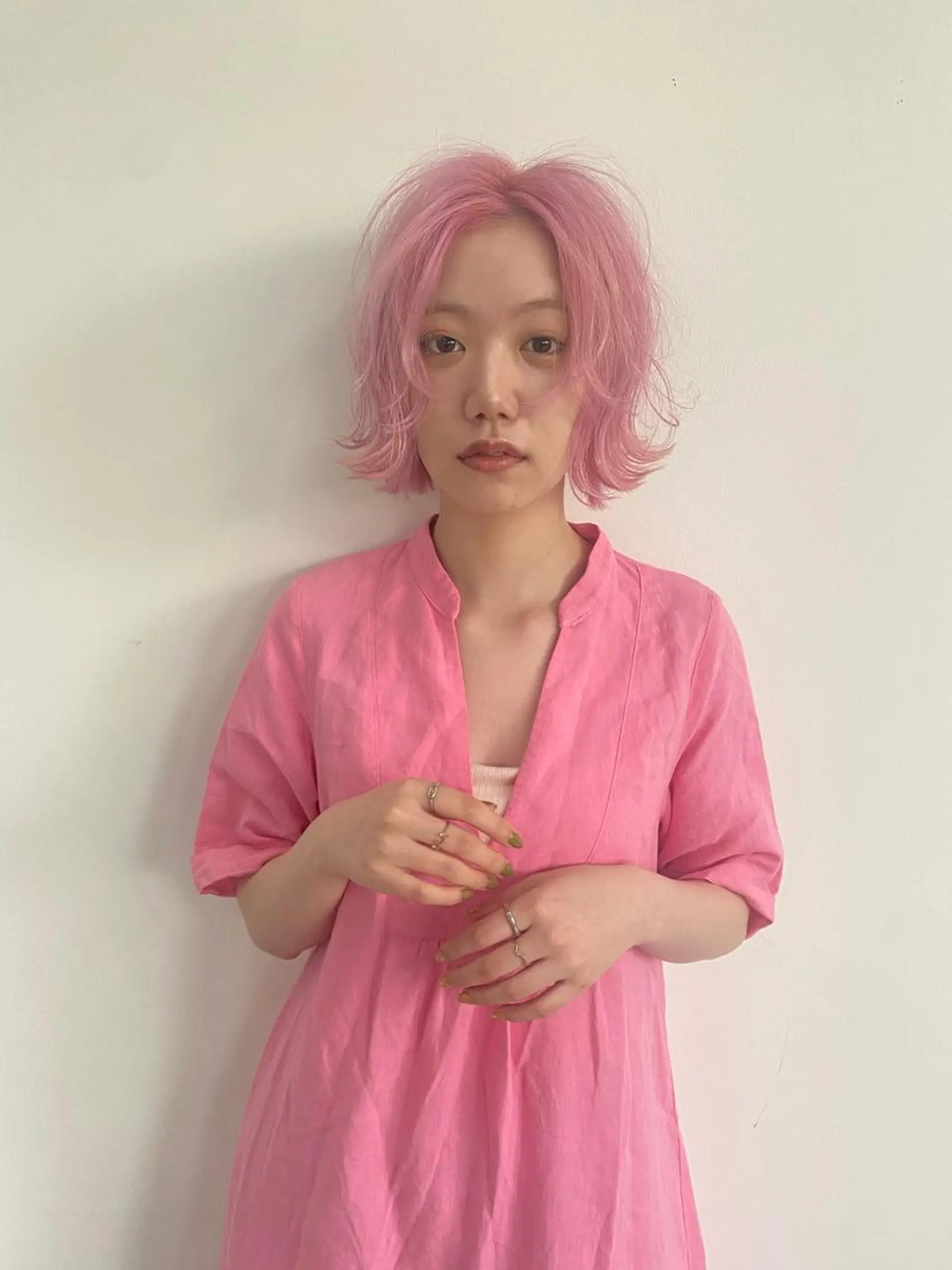 ミディアム ショートヘアとカラー の専門家/もりしーのヘアスタイル