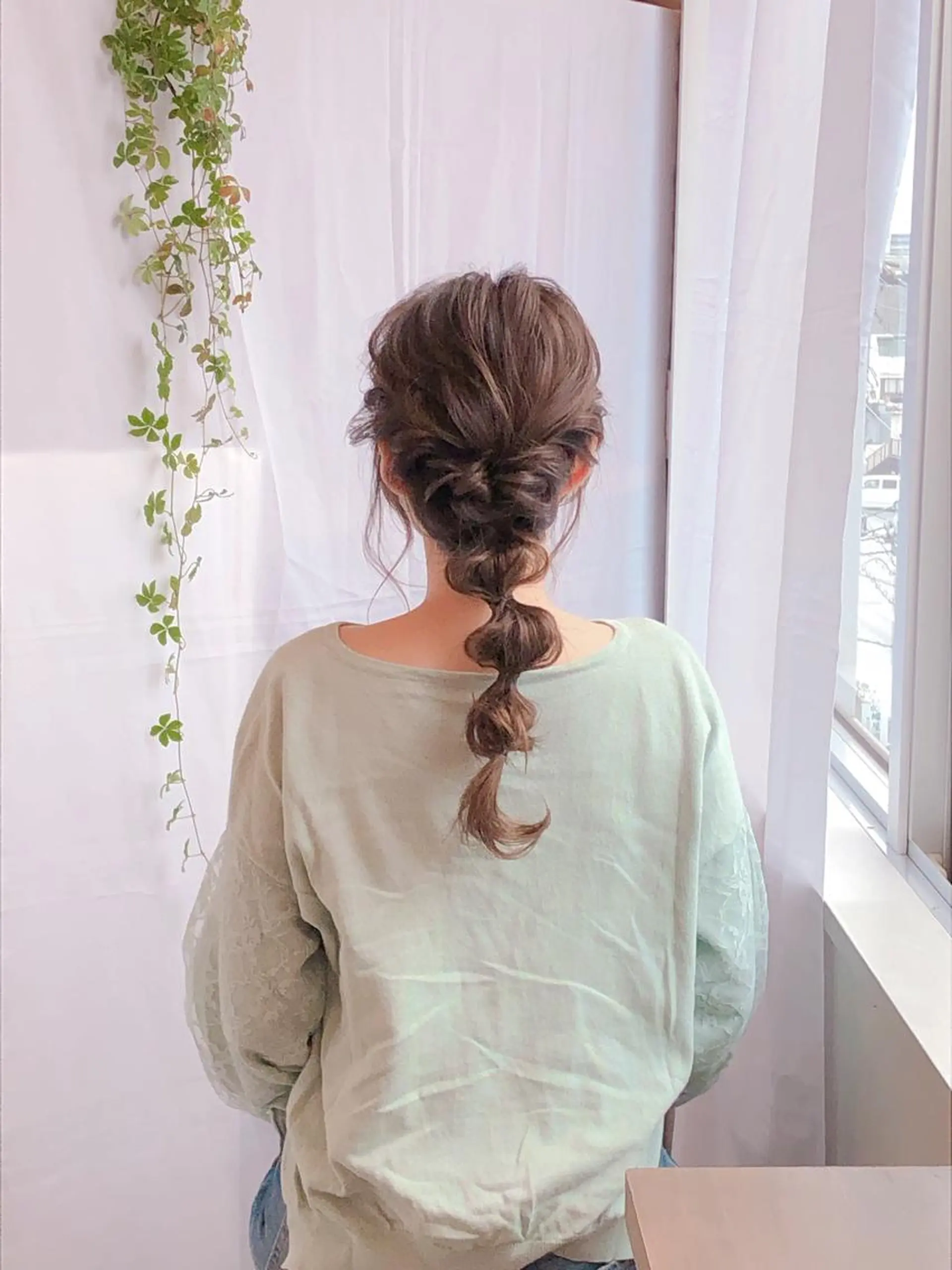 セミロング ヘアアレンジ 髪質改善✨️透明感カ ラー✧*。山下さいみのヘアスタイル