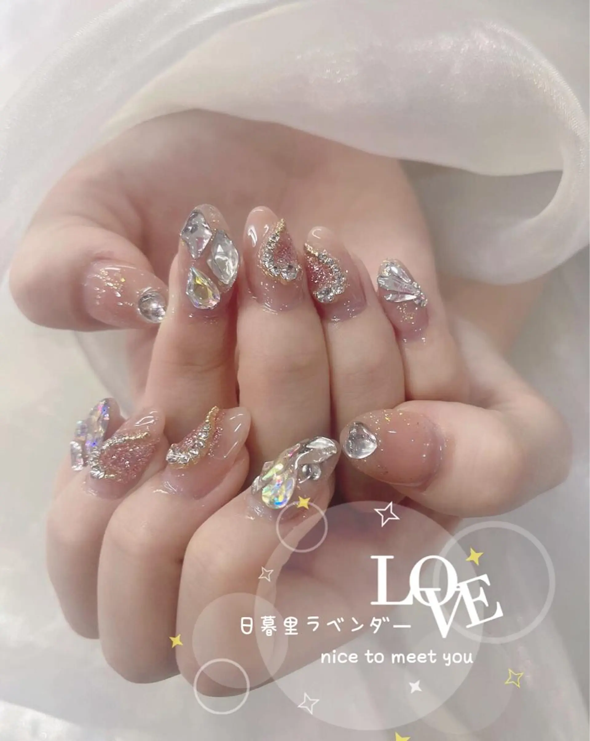 ネイル ラベンダー💖日暮里 ルル💖ネイルのネイルデザイン