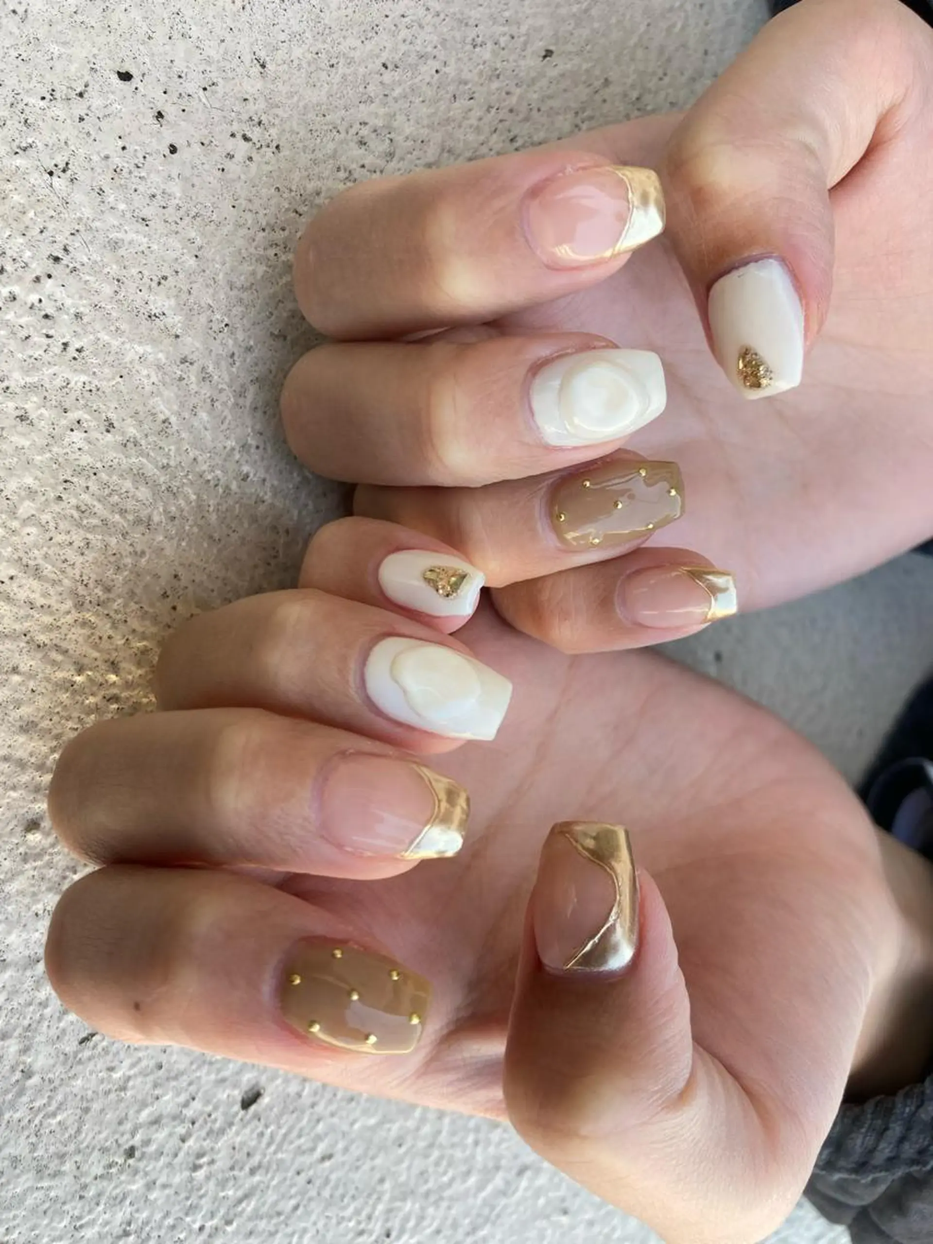 ショート ネイル ハンドネイル フットネイル ✴︎ Delightのネイルデザイン